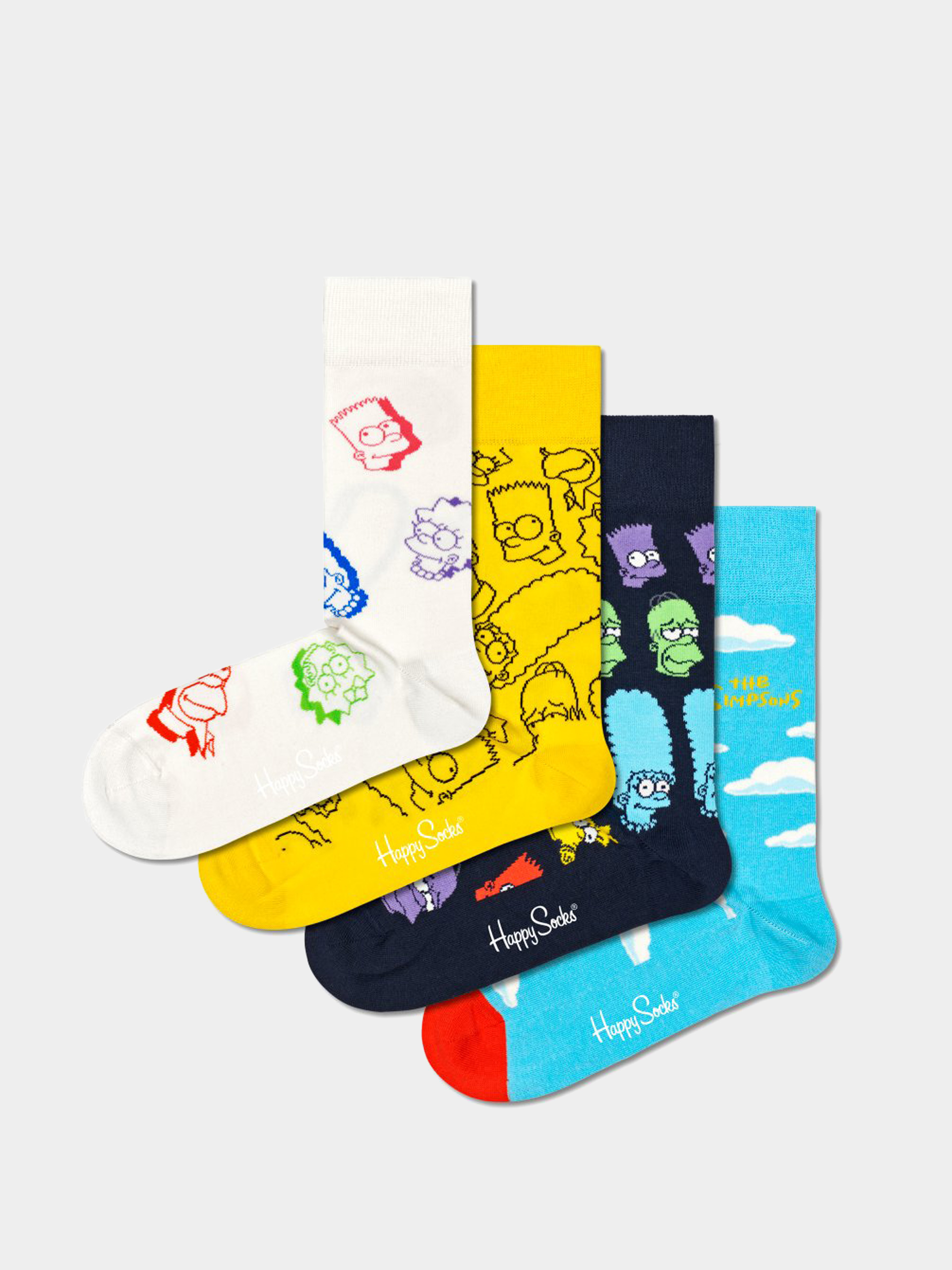 Happy Socks 4 Pack Clouds In The Sky Gift Set Zokni (turquoise)