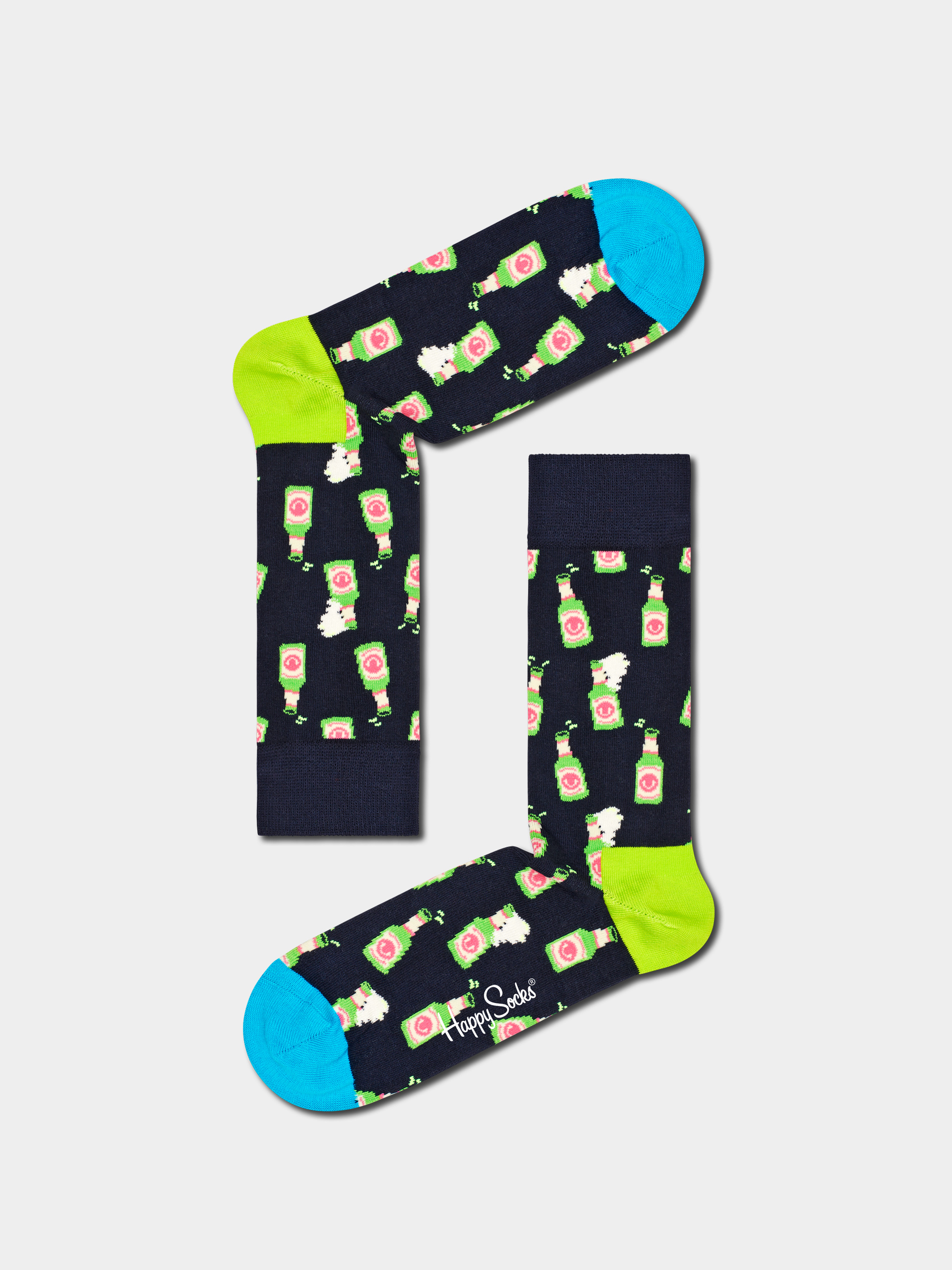 Happy Socks 4 Pack Go Bowling Gift Set Zokni (light pink)