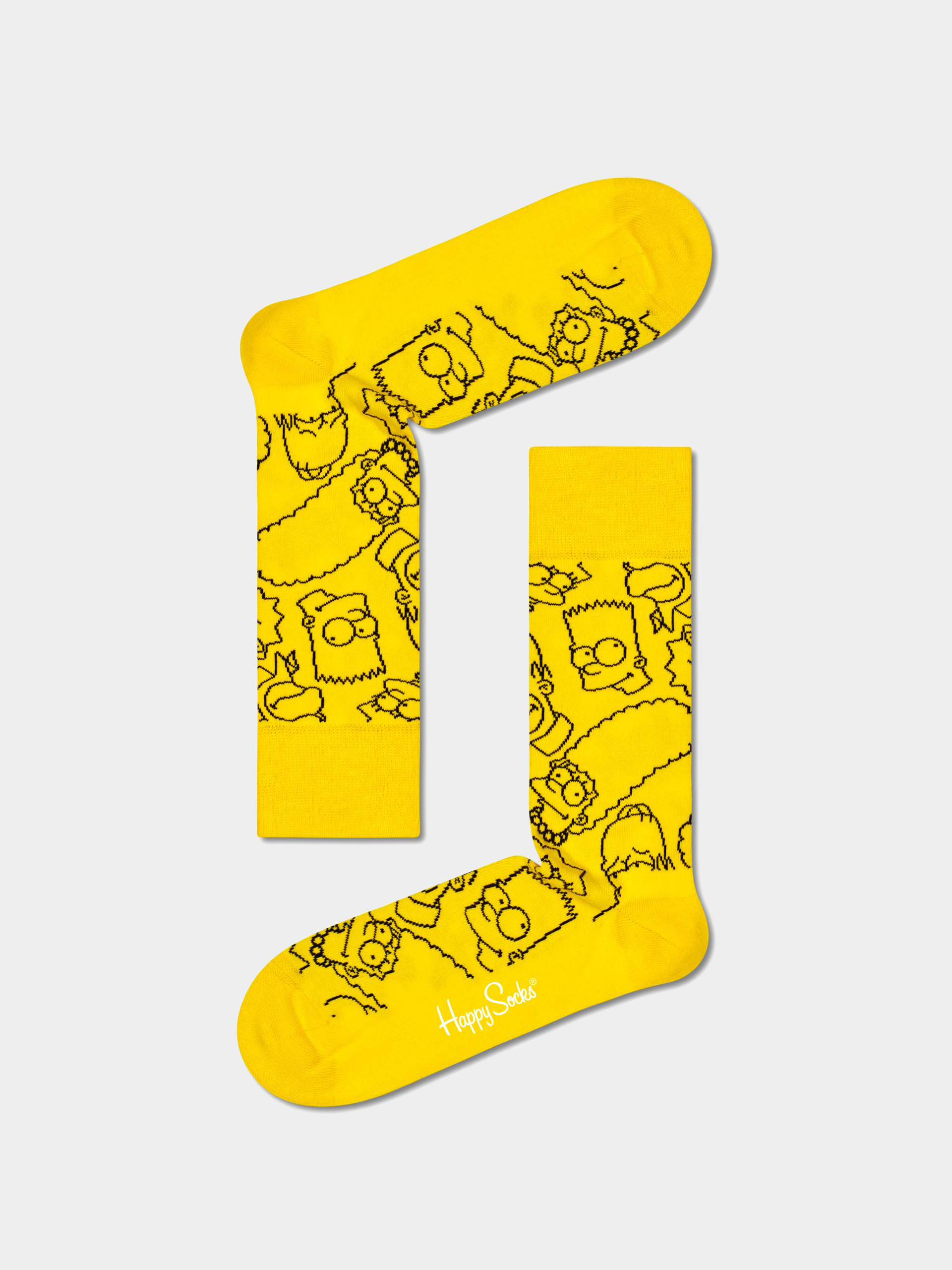 Happy Socks The Simpsons Family Zokni (yellow)