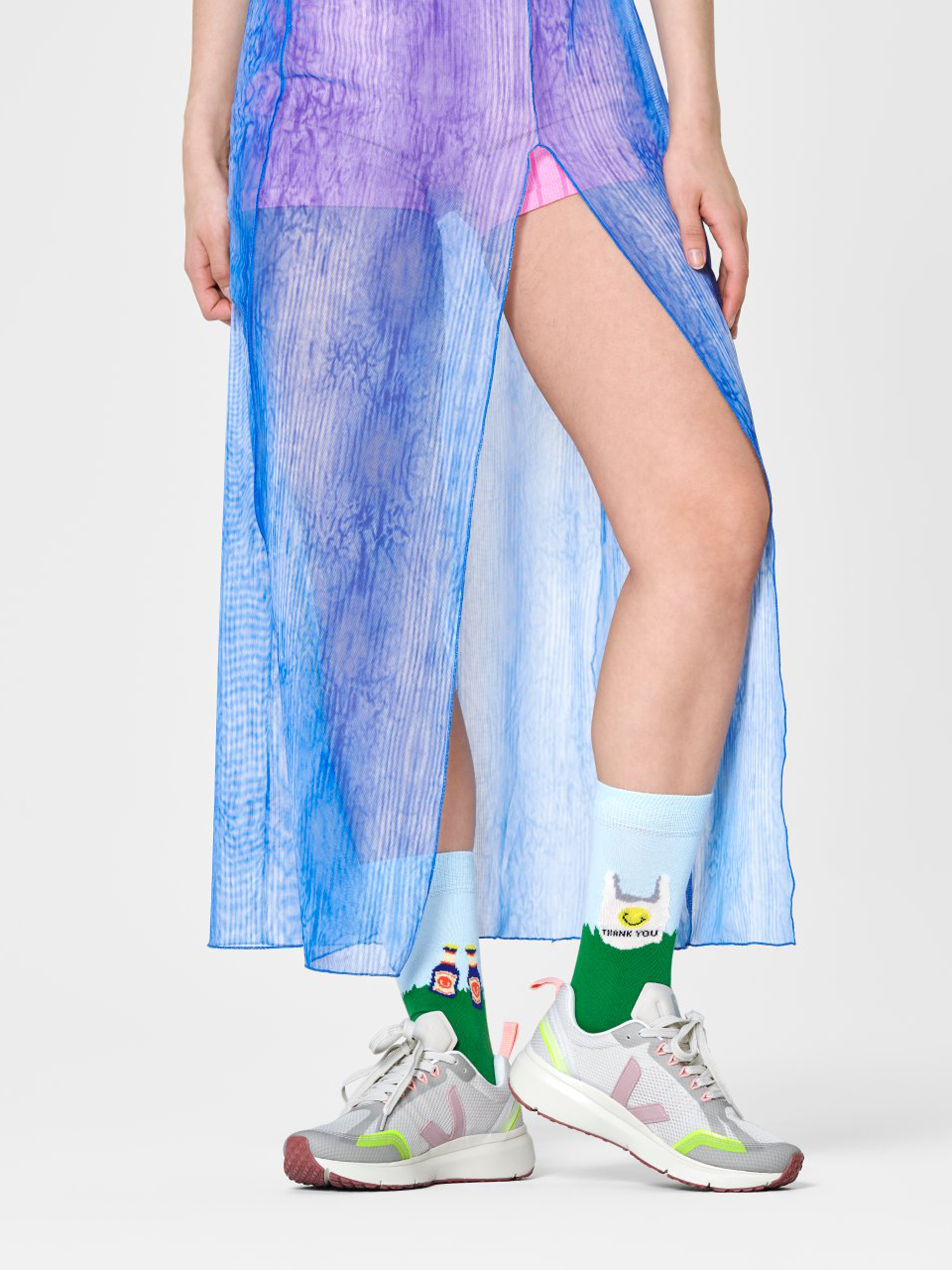 Happy Socks Picnic Time Zokni (green)