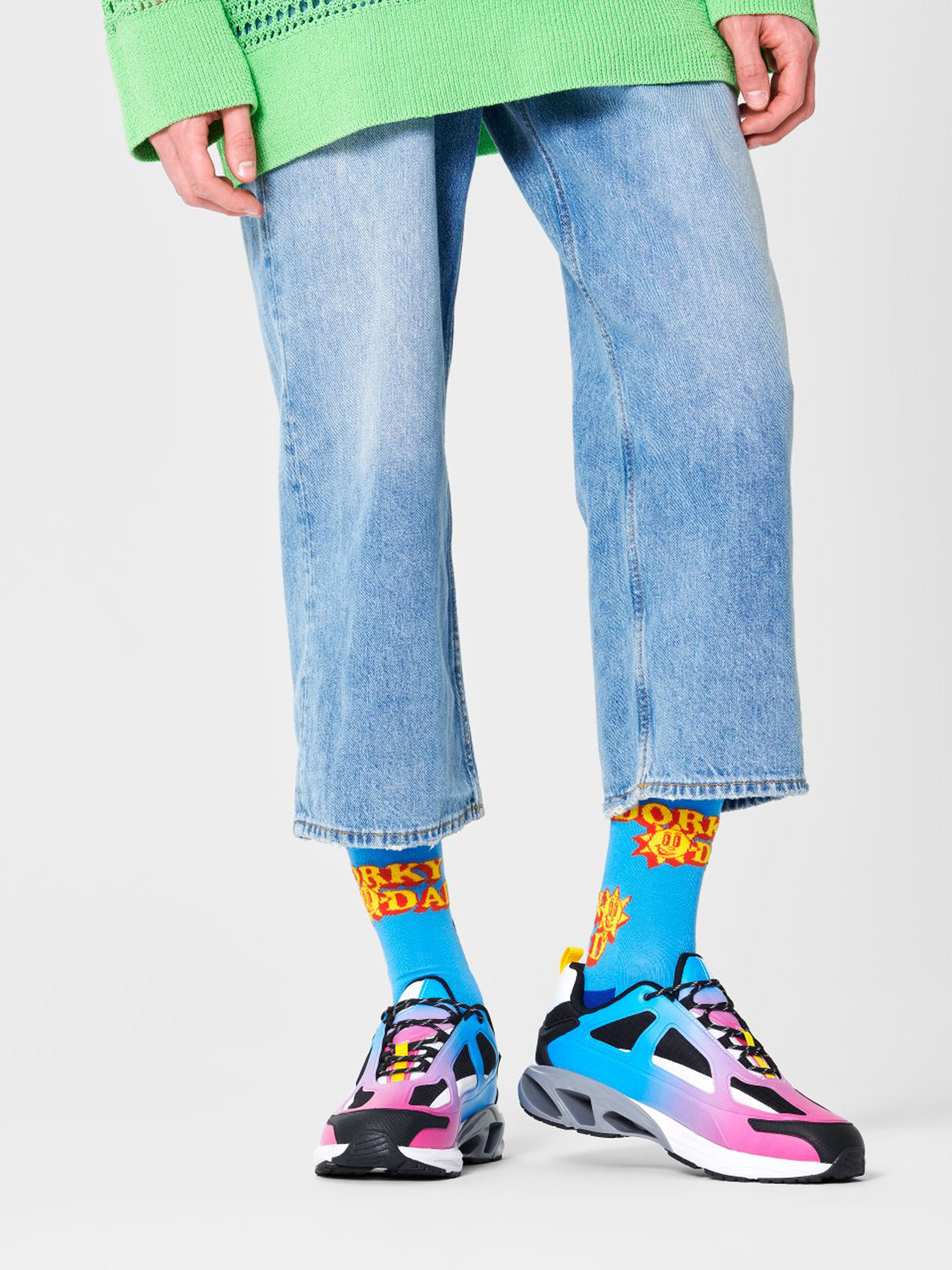 Happy Socks Number One Dad Zokni (light blue)