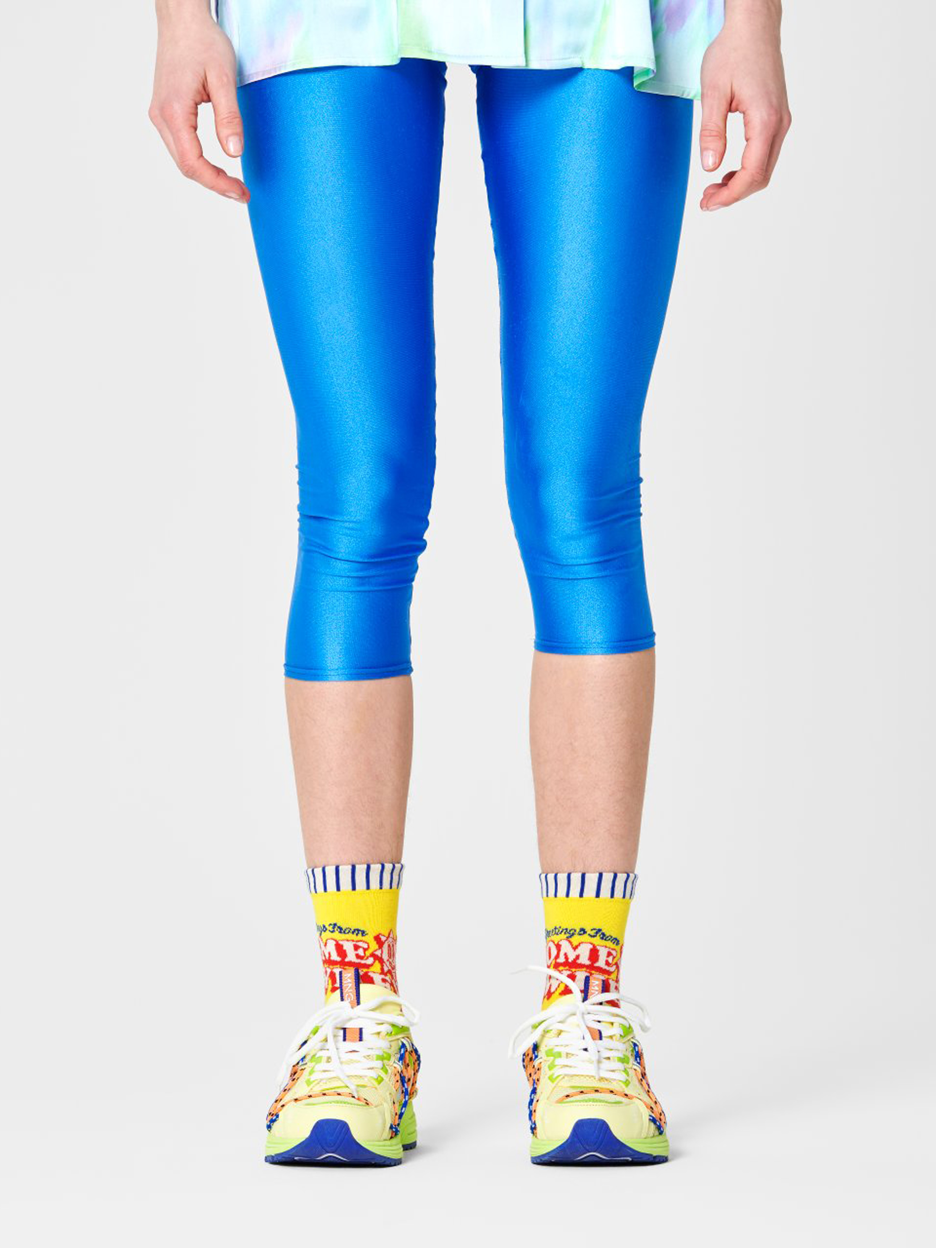 Happy Socks Greetings 1/2 Crew Zokni (yellow)