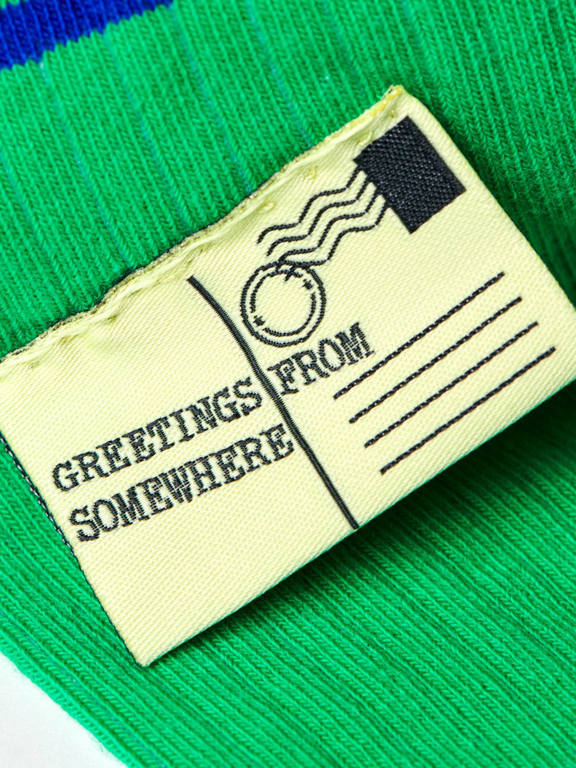 Happy Socks Greetings Zokni (dark green)