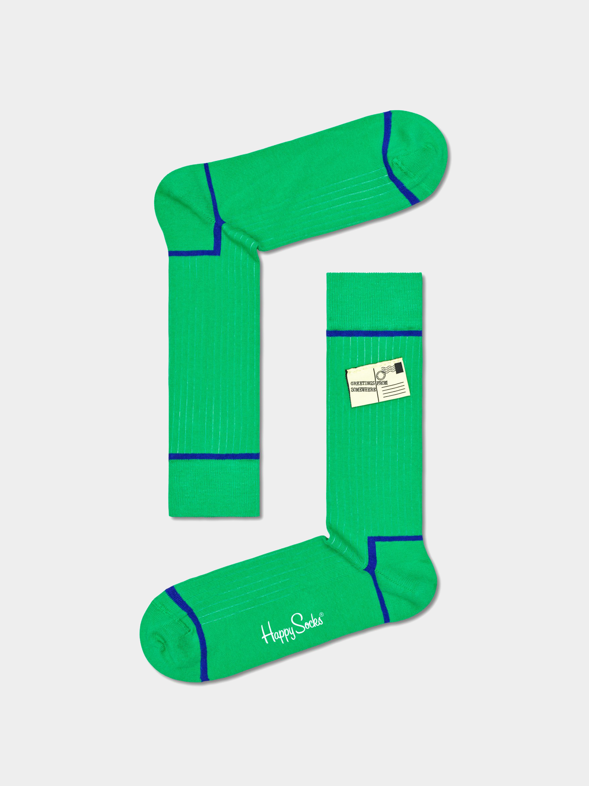 Happy Socks Greetings Zokni (dark green)