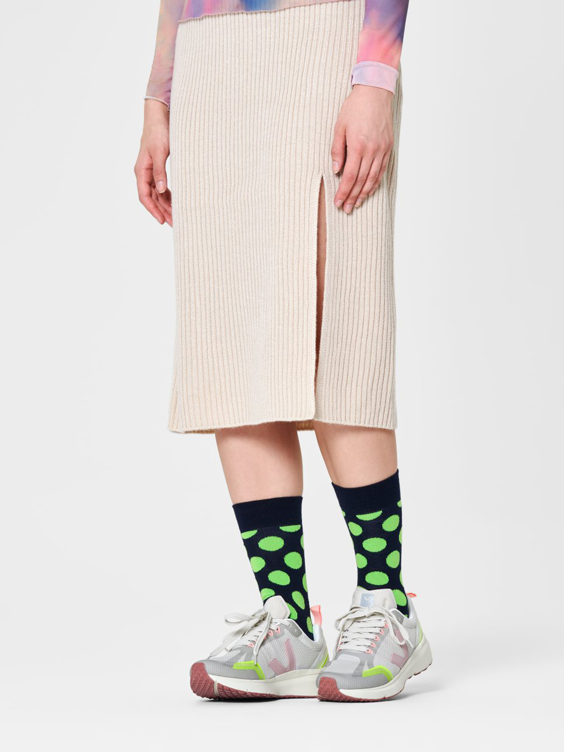 Happy Socks Big Dot Zokni (navy)