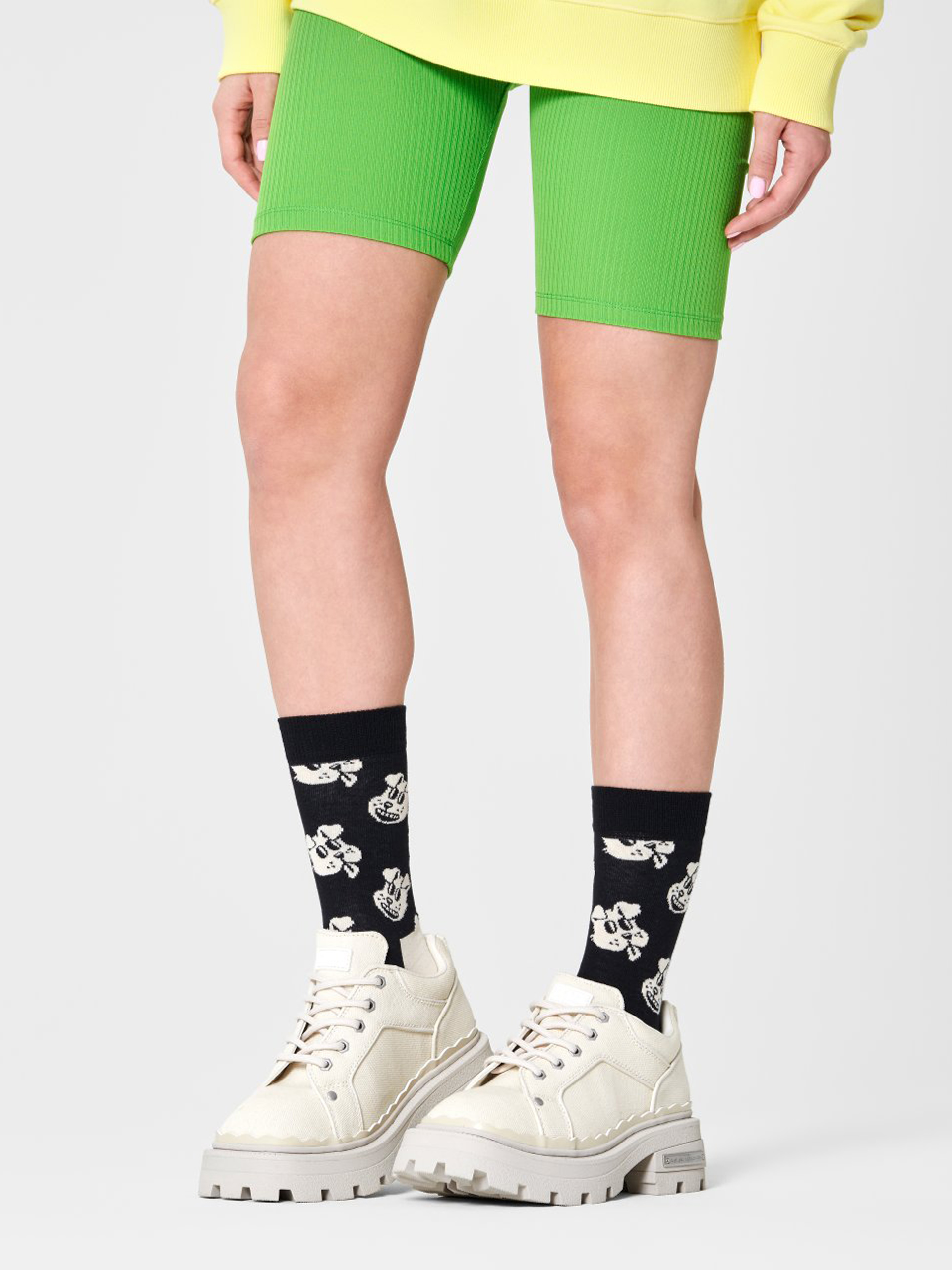 Happy Socks Doggo Zokni (black)