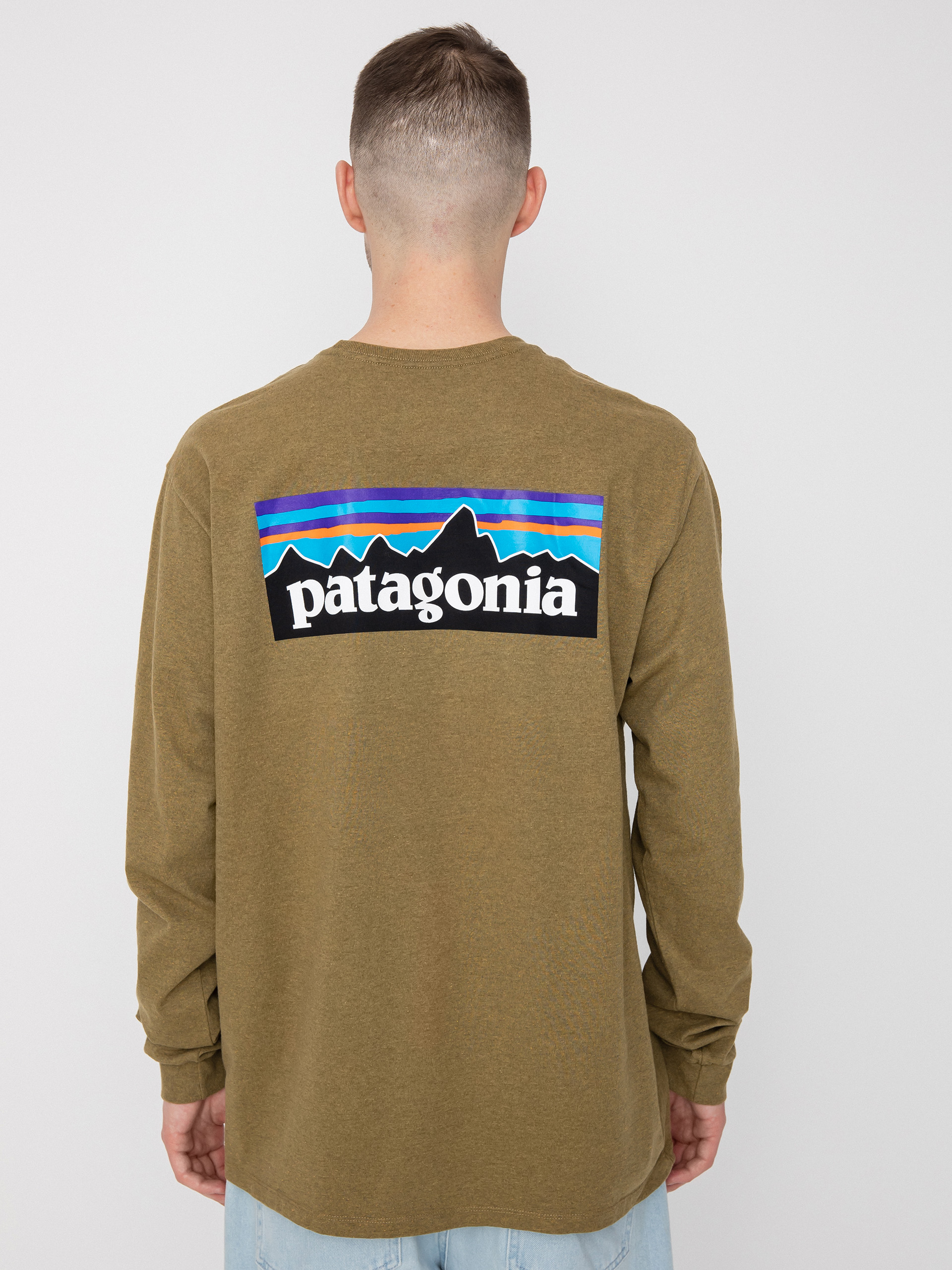 Patagonia P 6 Logo Responsibili Hosszú ujjú felső (moray khaki)