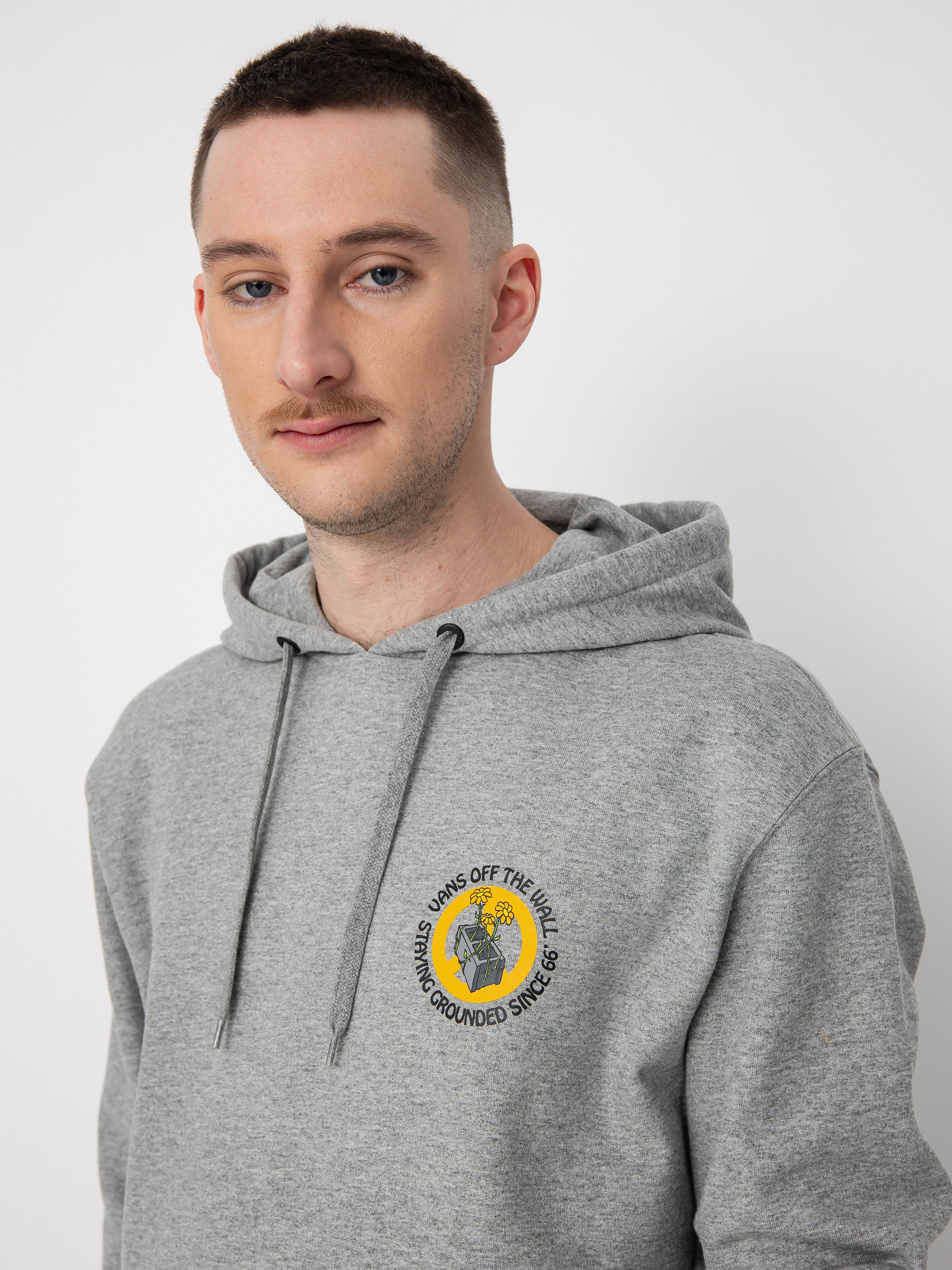 Vans Staying Grounded HD Kapucnis pulóver (cement heather)