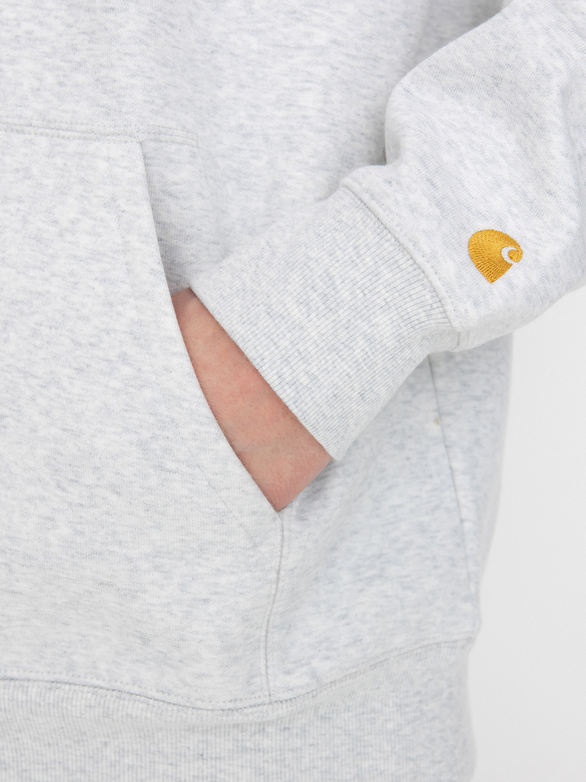 Carhartt WIP Chase HD Kapucnis pulóver (ash heather/gold)