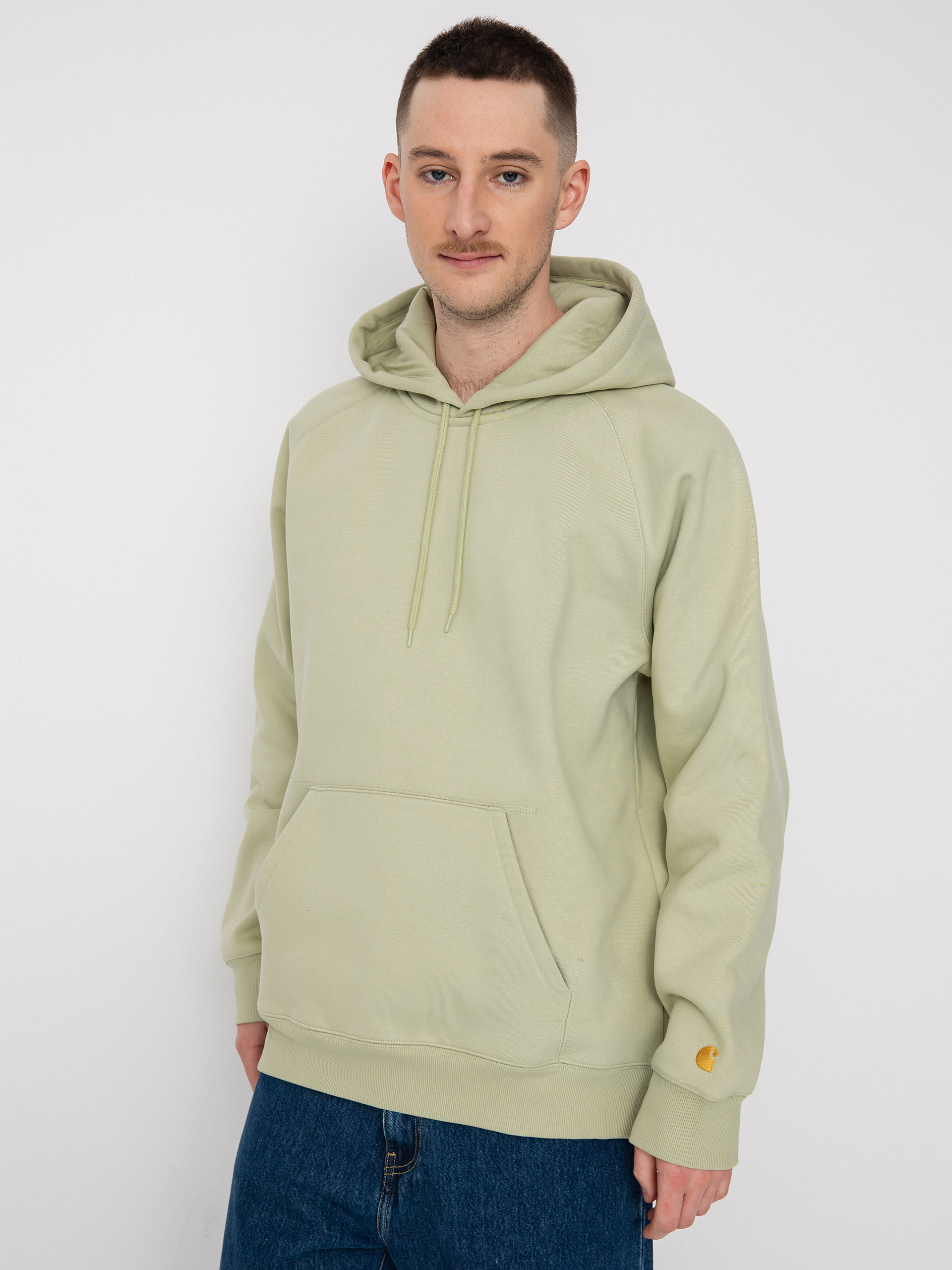 Carhartt WIP Chase HD Kapucnis pulóver (agave/gold)