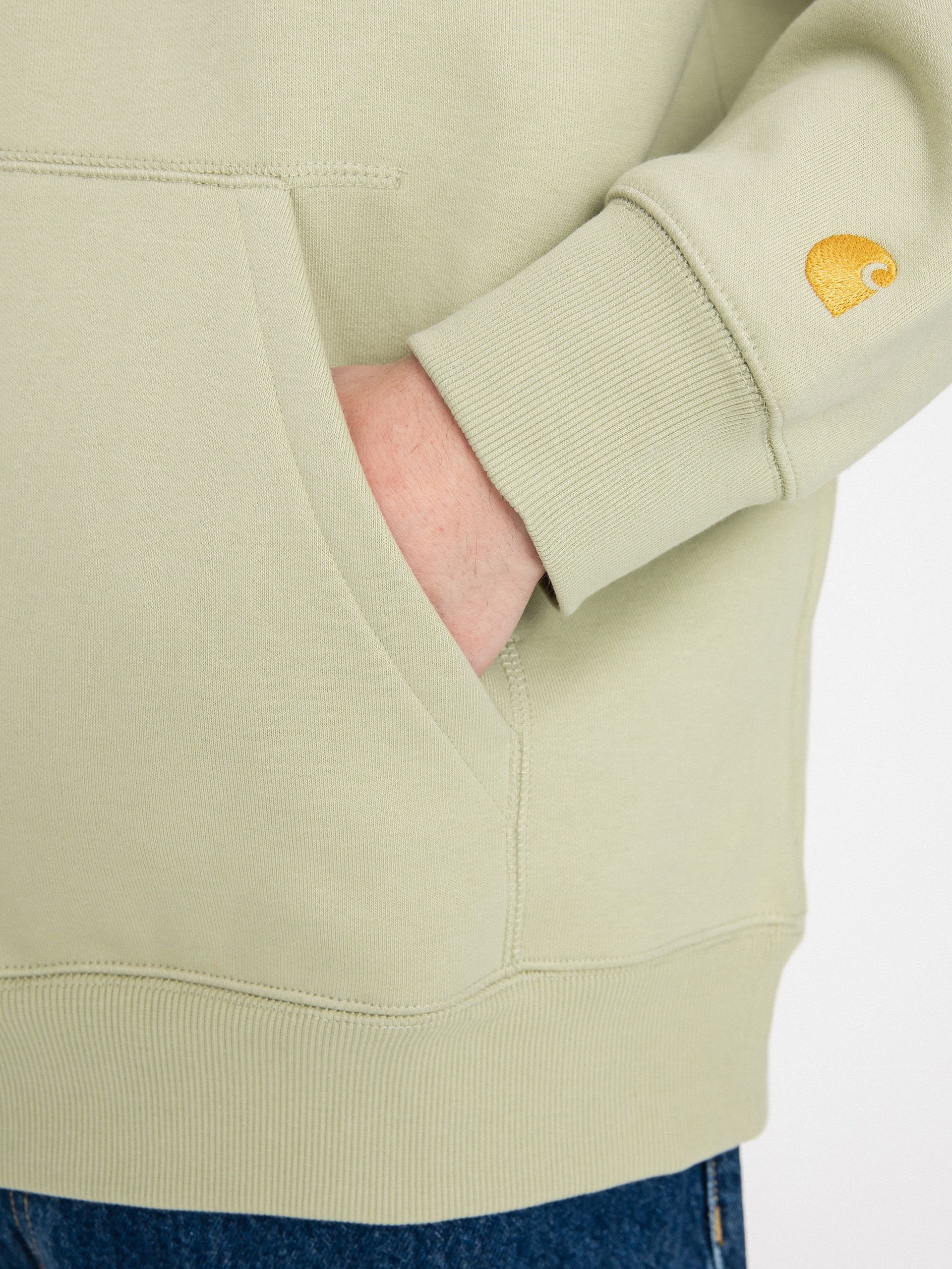 Carhartt WIP Chase HD Kapucnis pulóver (agave/gold)