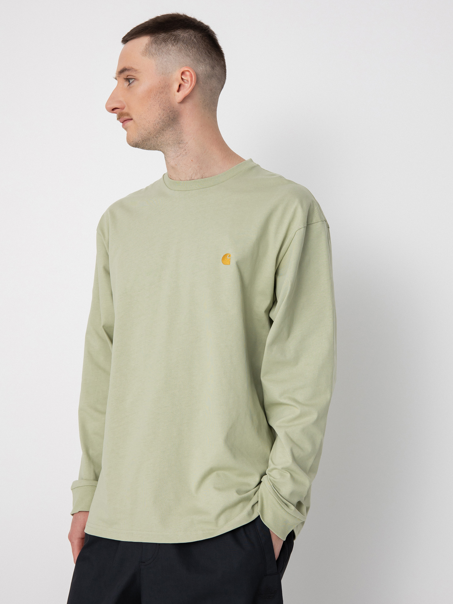 Carhartt WIP Chase Hosszú ujjú felső (agave/gold)
