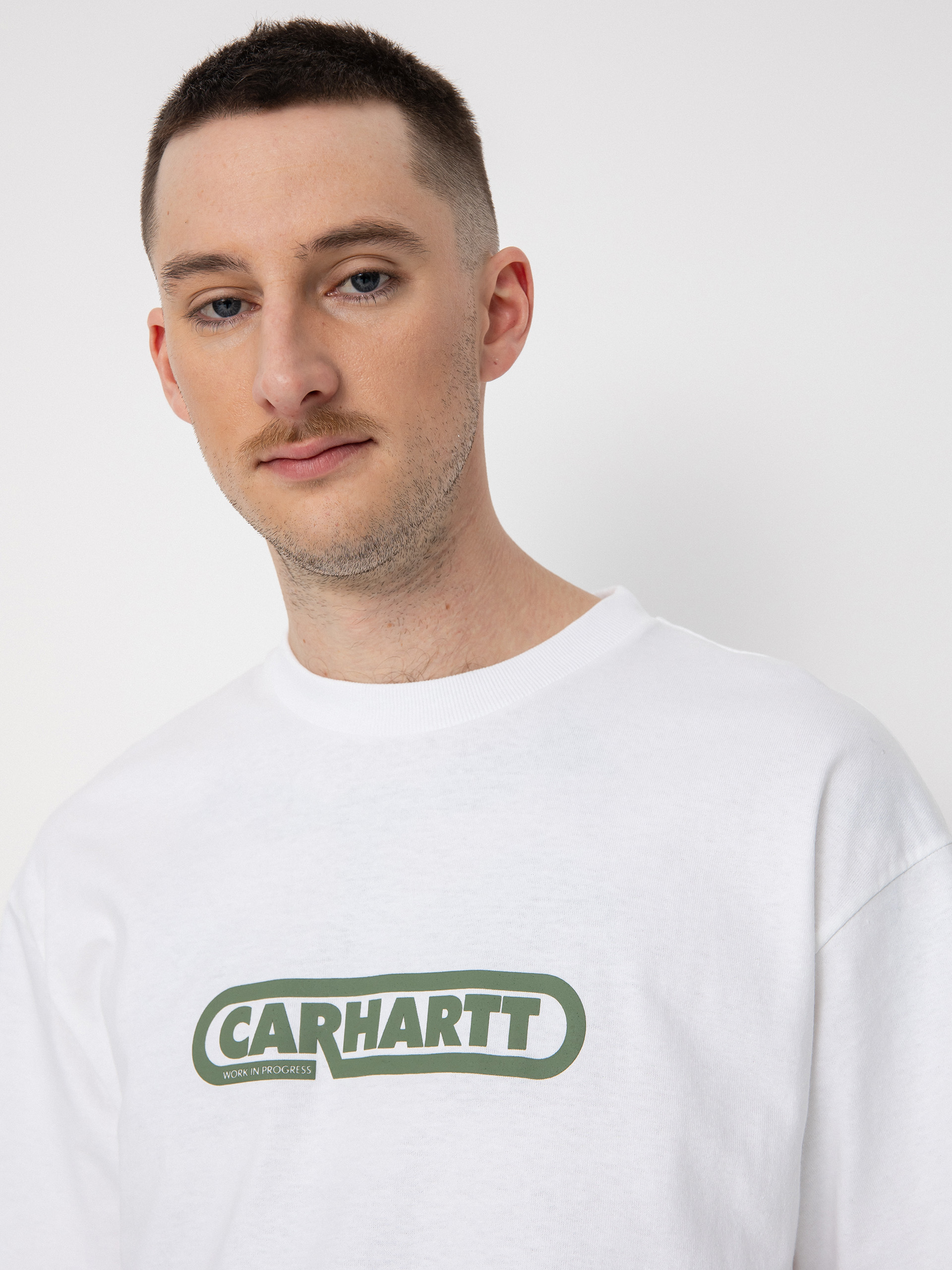 Carhartt WIP Fuse Script póló (white/dollar green)