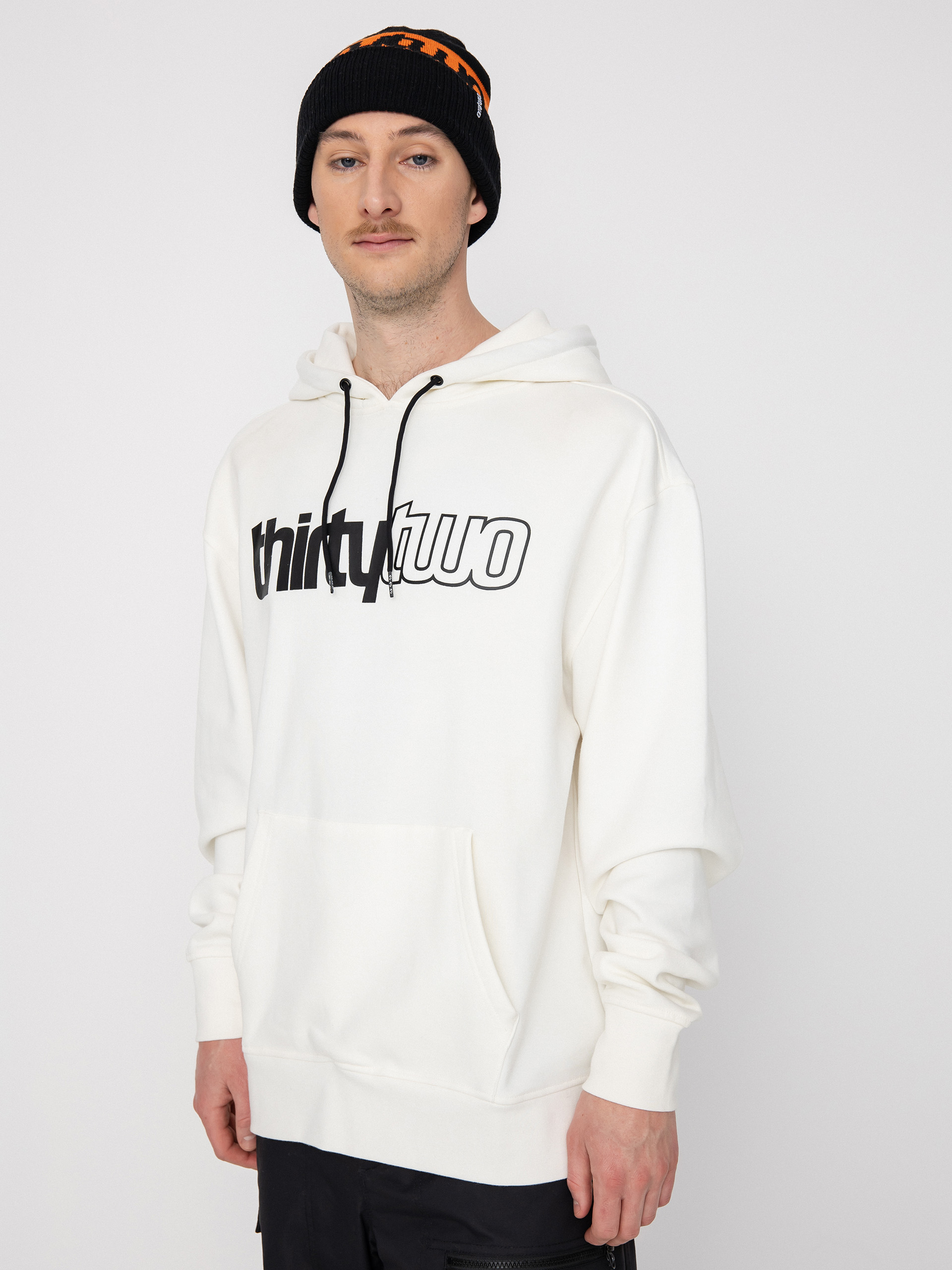 ThirtyTwo Double Basic HD Kapucnis pulóver (white)
