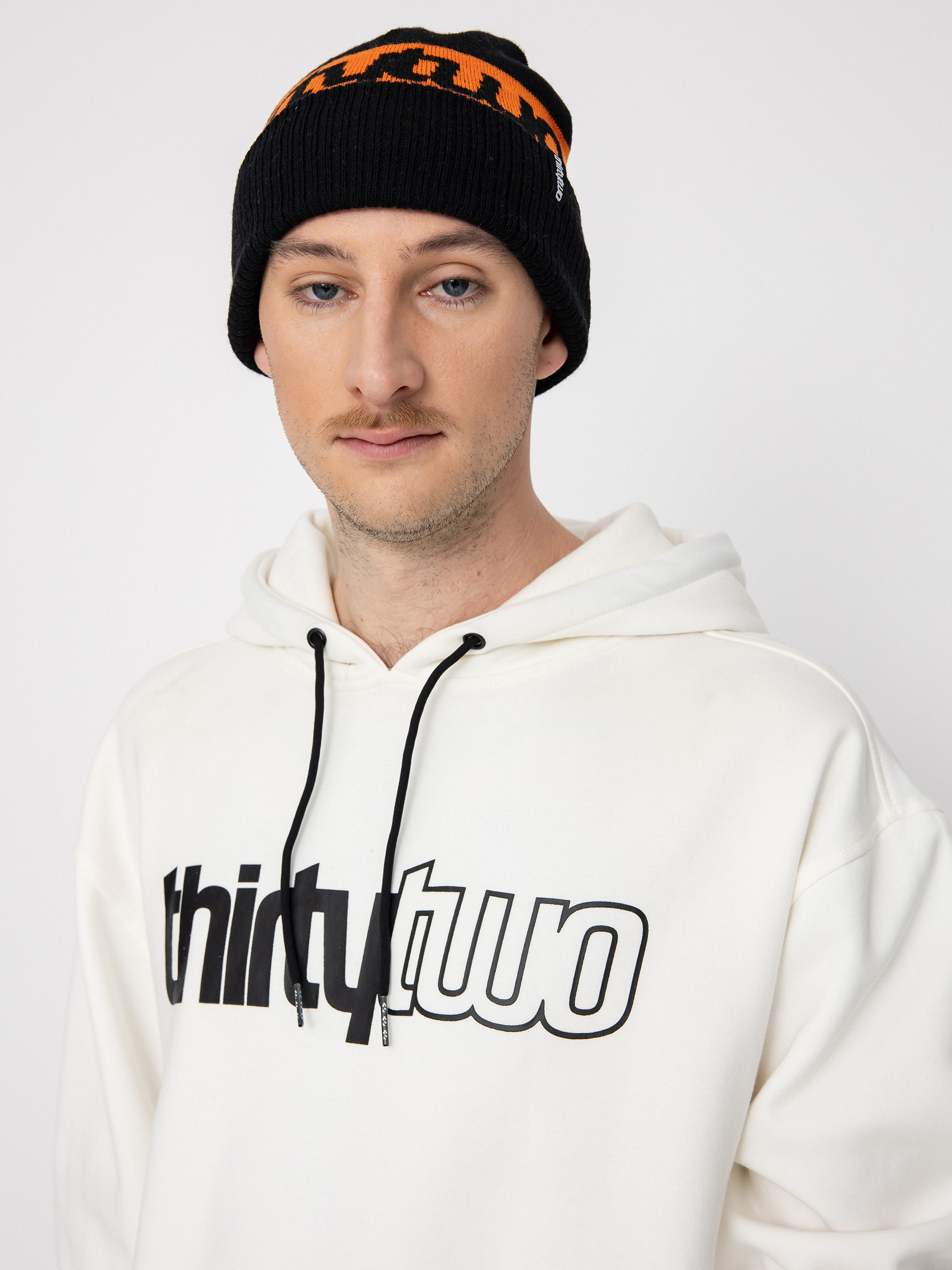 ThirtyTwo Double Basic HD Kapucnis pulóver (white)