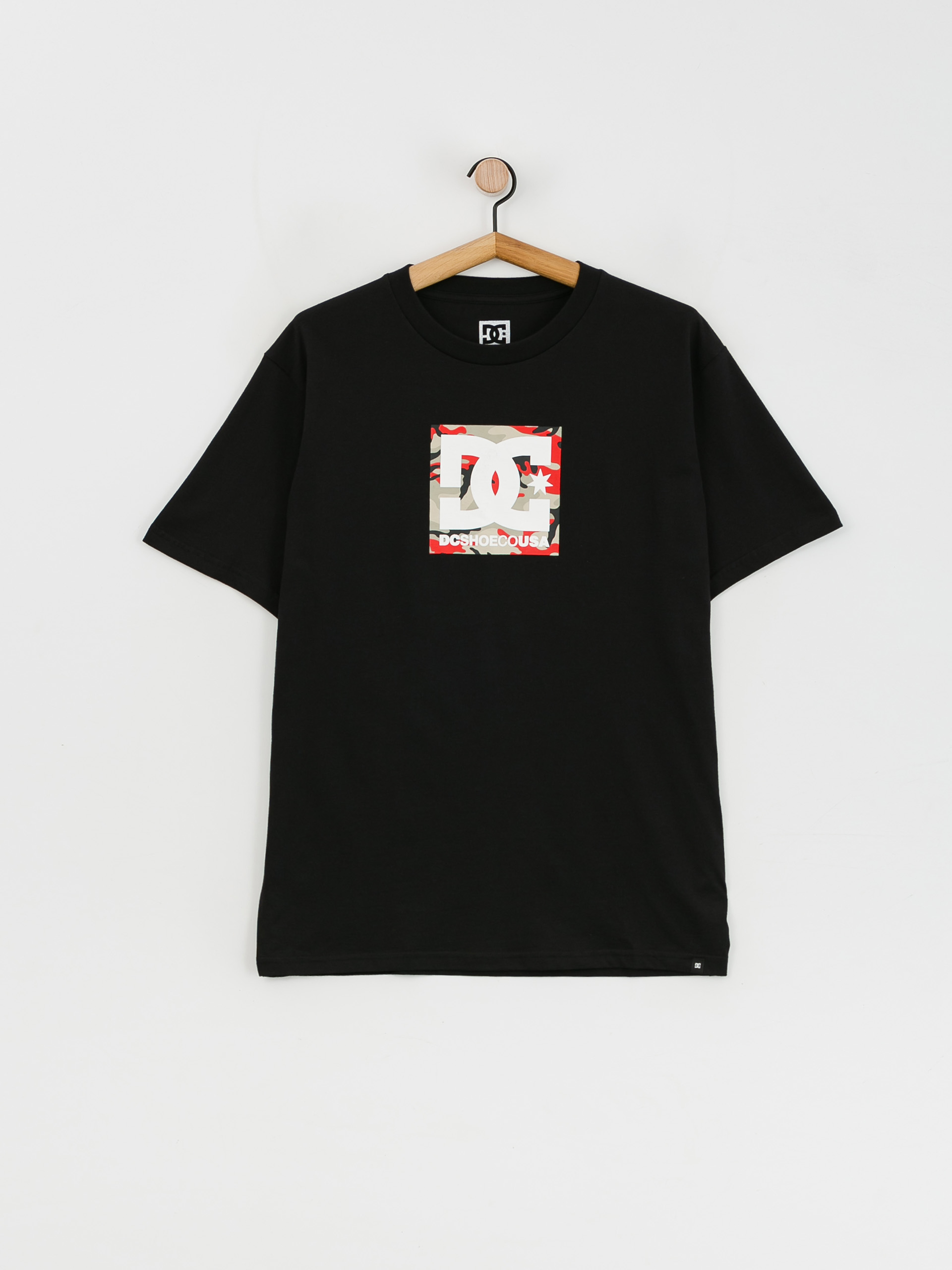 DC Square Star Fill póló (black/fire camo)