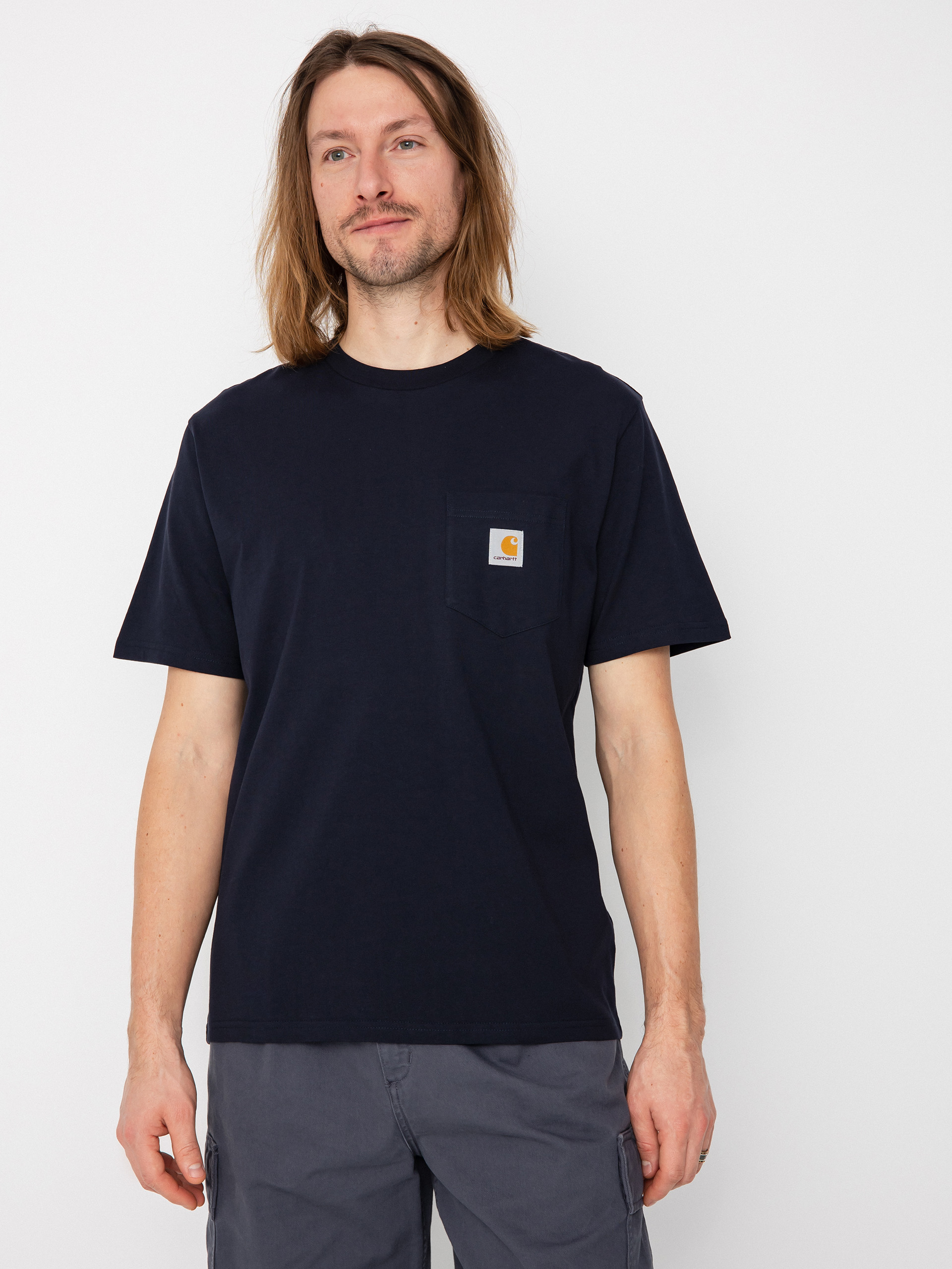 Carhartt WIP Pocket Pu00f3lu00f3 (dark navy)
