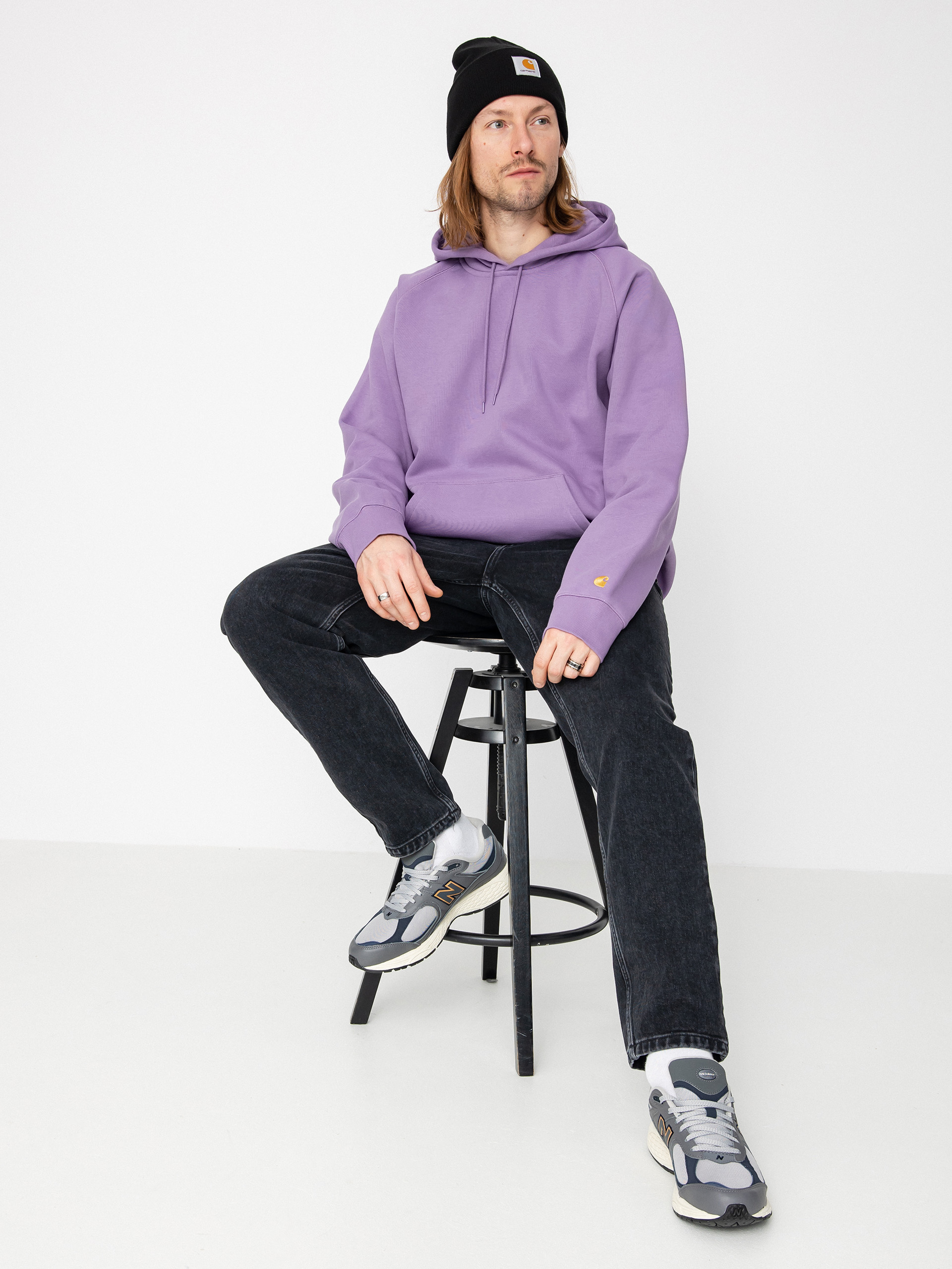 Carhartt WIP Chase HD Kapucnis pulóver (violanda/gold)