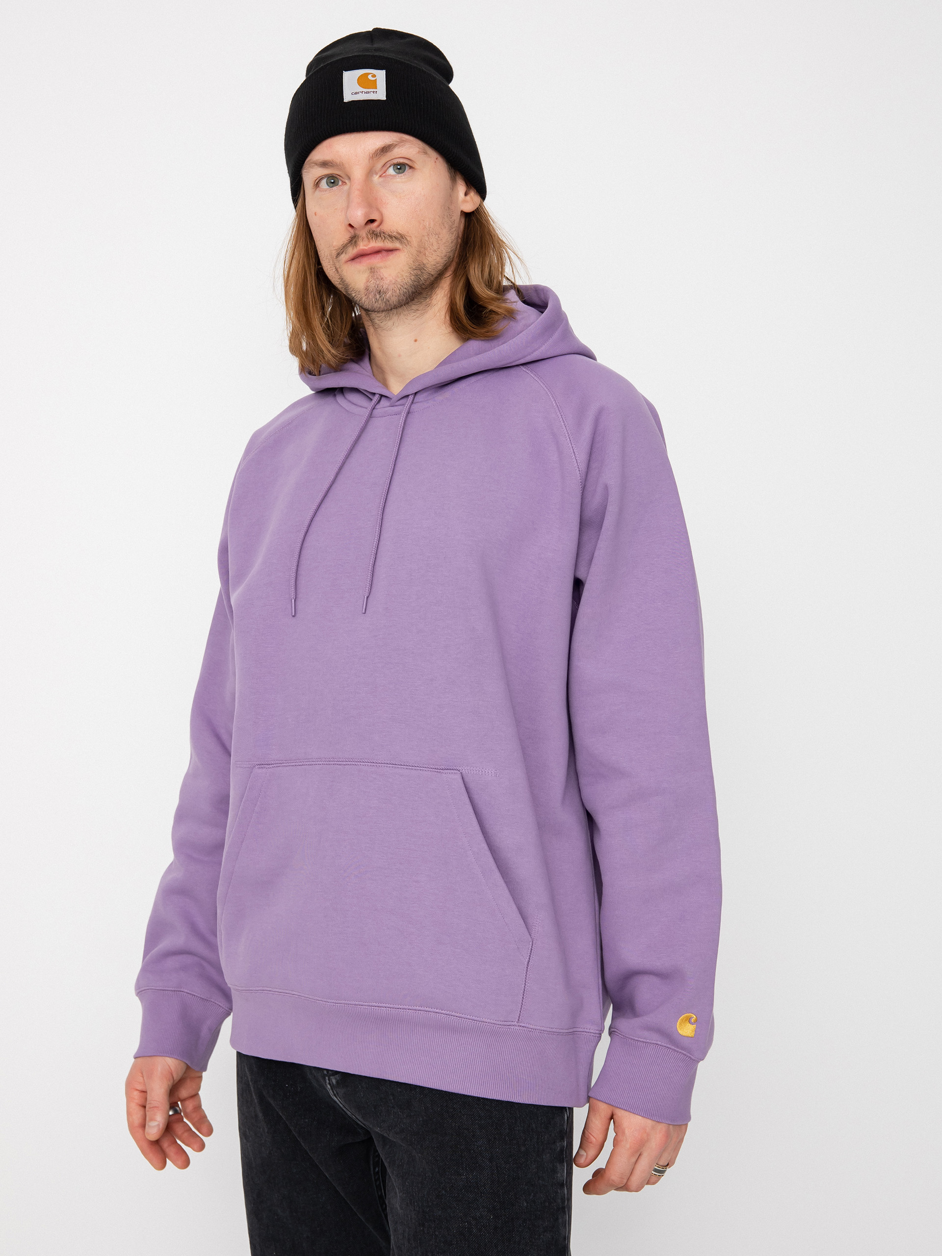 Carhartt WIP Chase HD Kapucnis pulóver (violanda/gold)