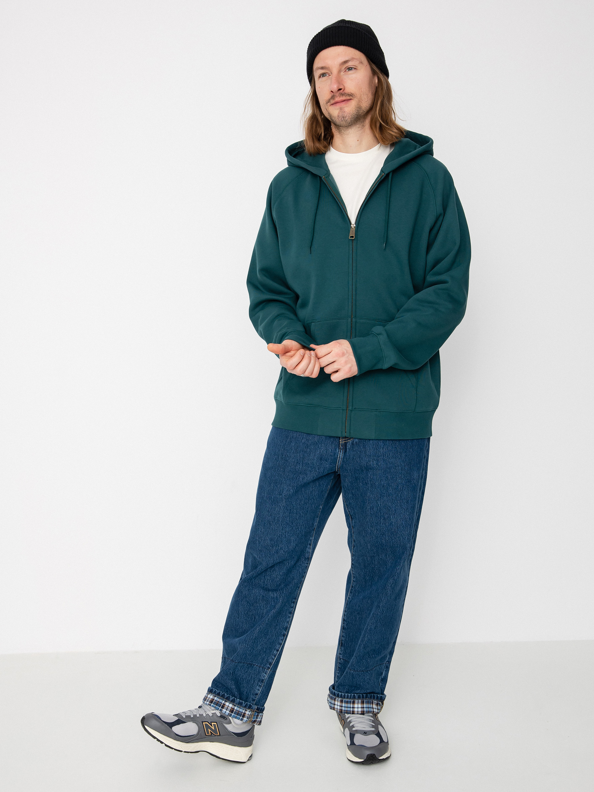 Carhartt WIP Chase ZHD Kapucnis pulóver (botanic/gold)