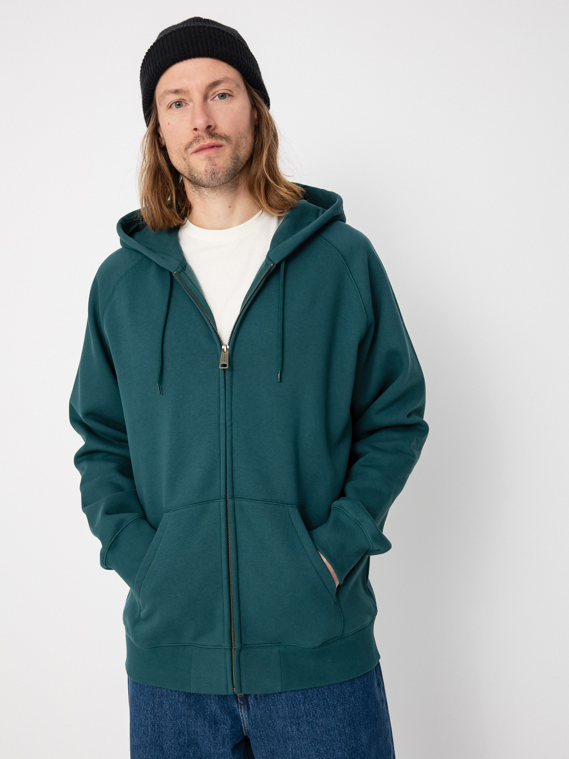 Carhartt WIP Chase ZHD Kapucnis pulóver (botanic/gold)