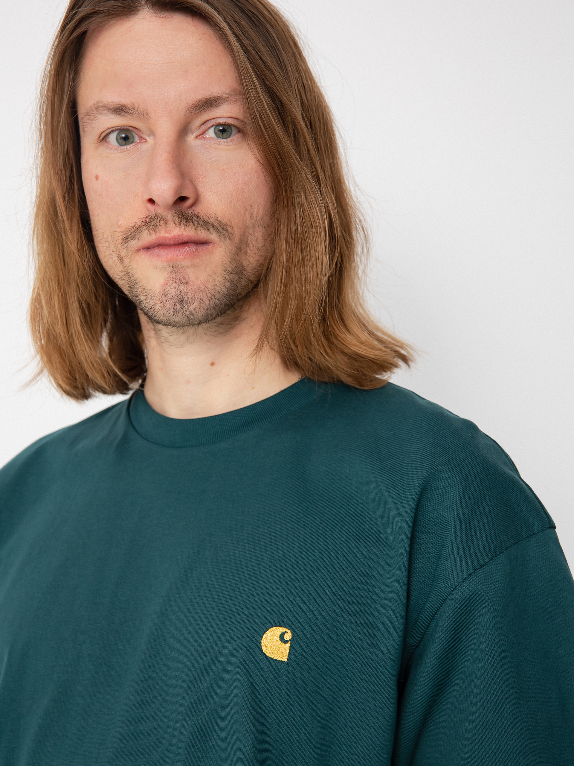 Carhartt WIP Chase póló (botanic/gold)