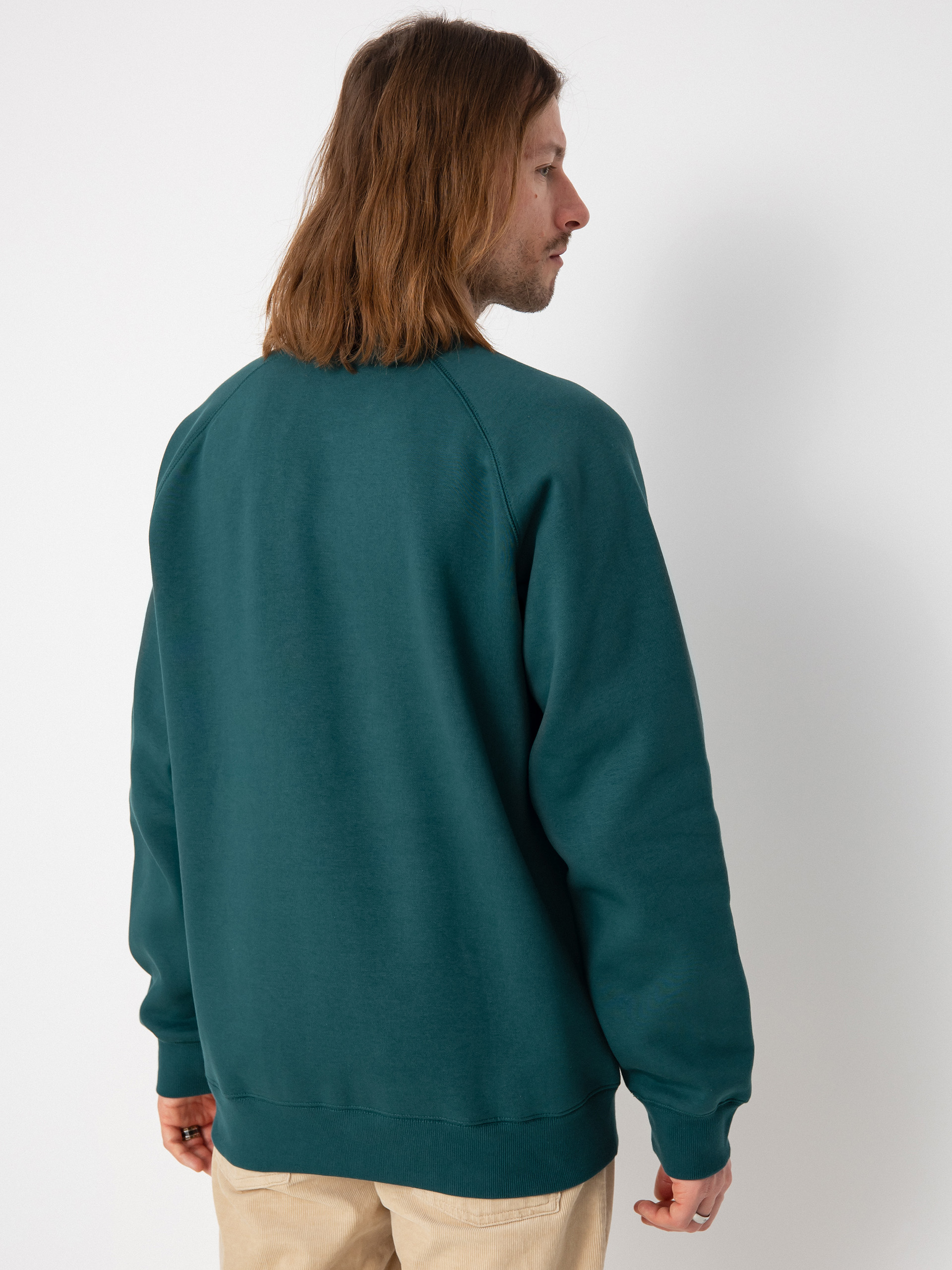 Carhartt WIP Chase Pulóver (botanic/gold)