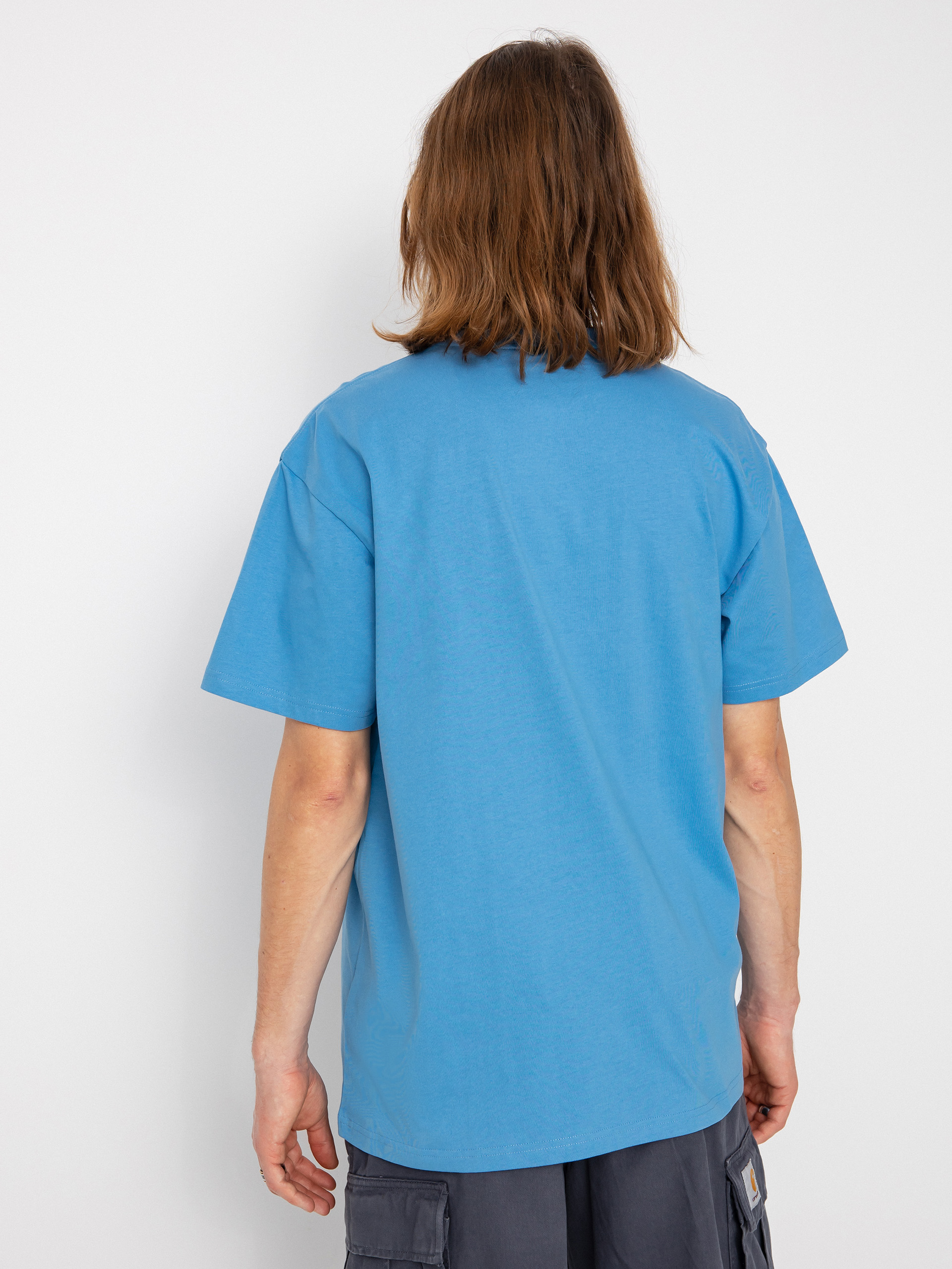 Carhartt WIP Chase póló (piscine/gold)