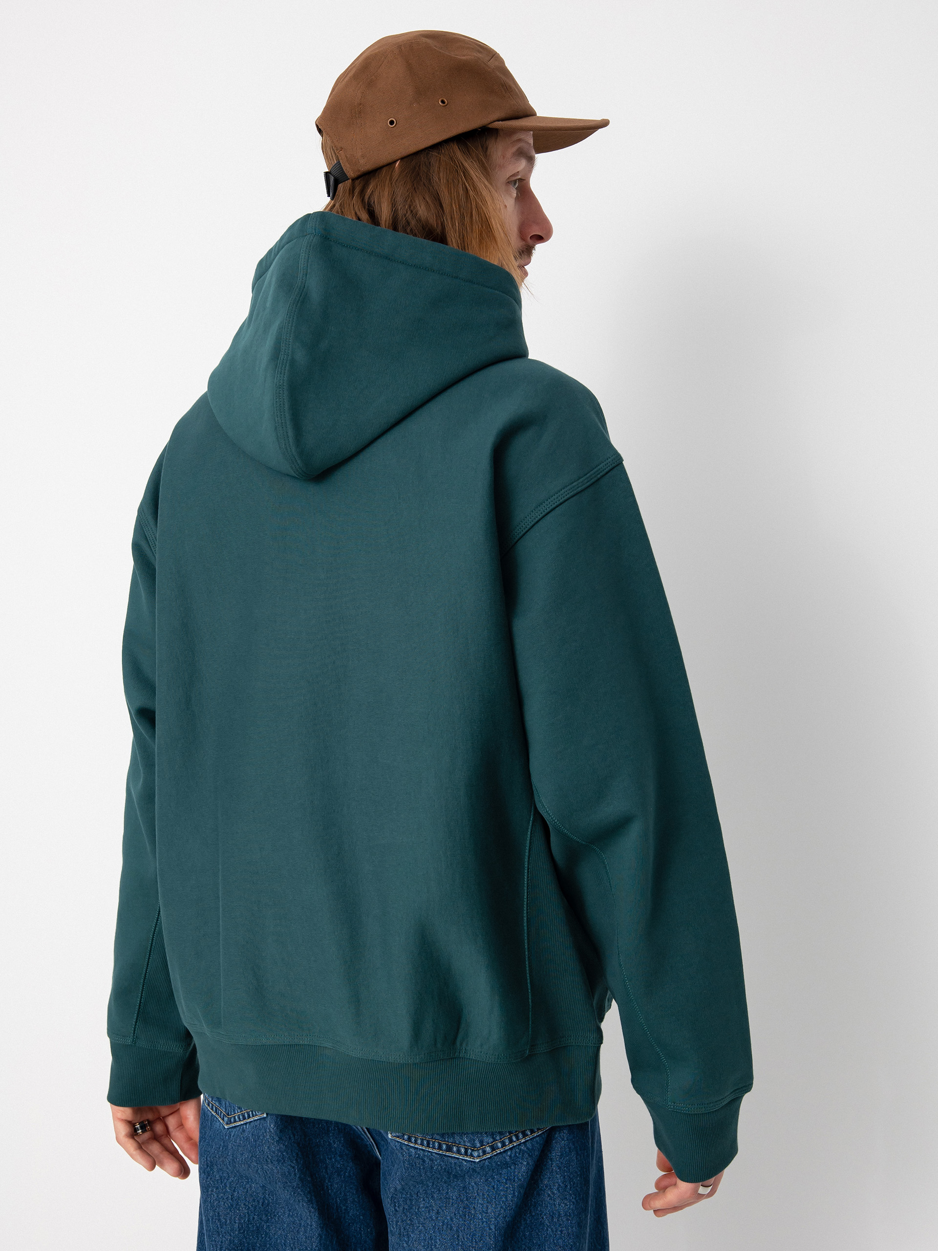 Carhartt WIP American Script HD Kapucnis pulóver (botanic)