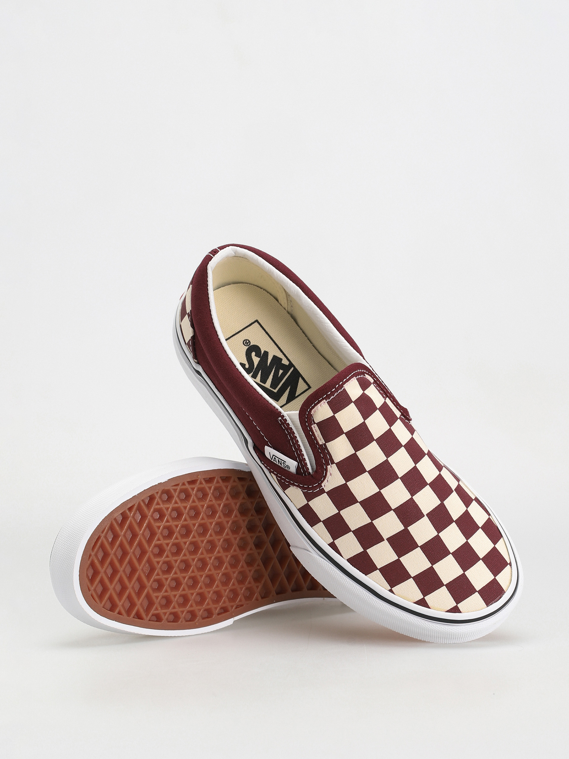 Vans Classic Slip On Cipők (checkerboard/port royale/true white)