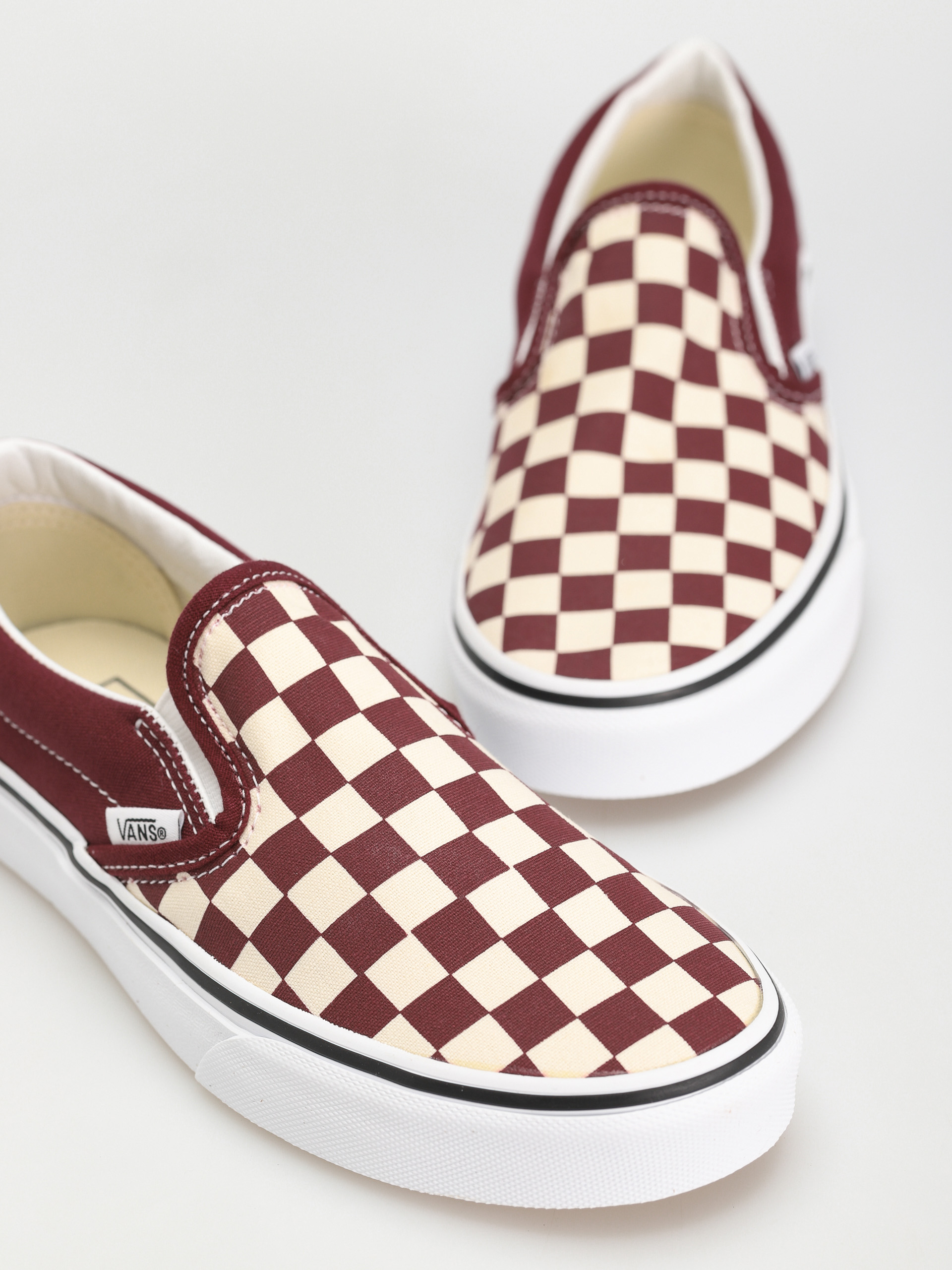 Vans Classic Slip On Cipők (checkerboard/port royale/true white)