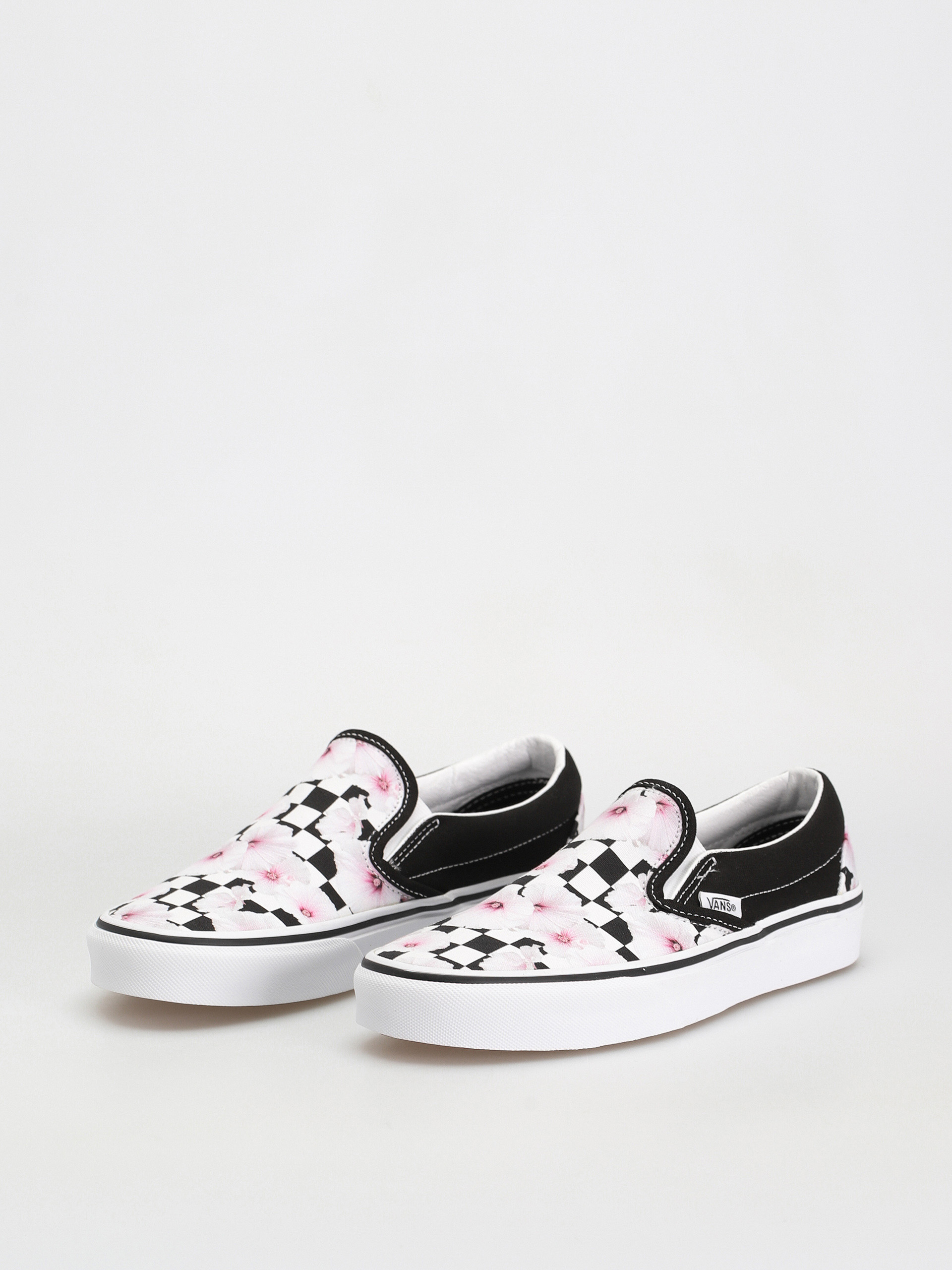 Vans Classic Slip On Cipők Wmn (hibiscus checkerboard black)