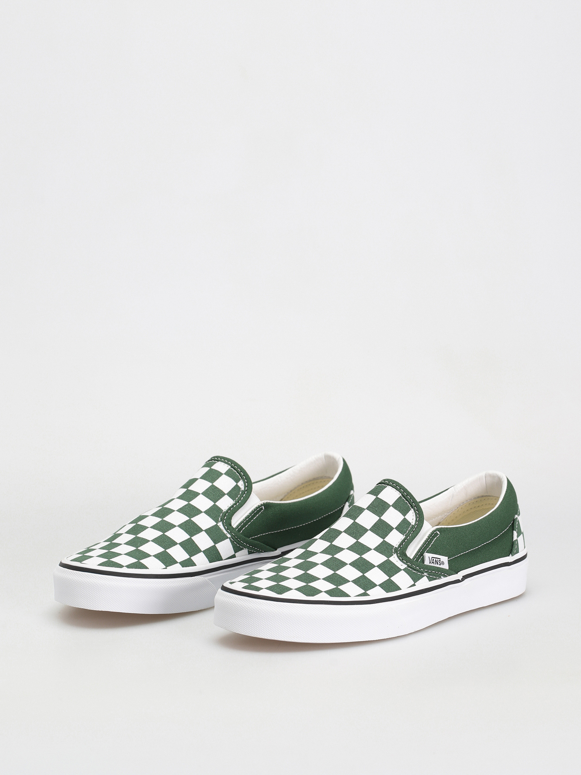 Vans Classic Slip On Cipők (color theory checkerboard greener pastur)