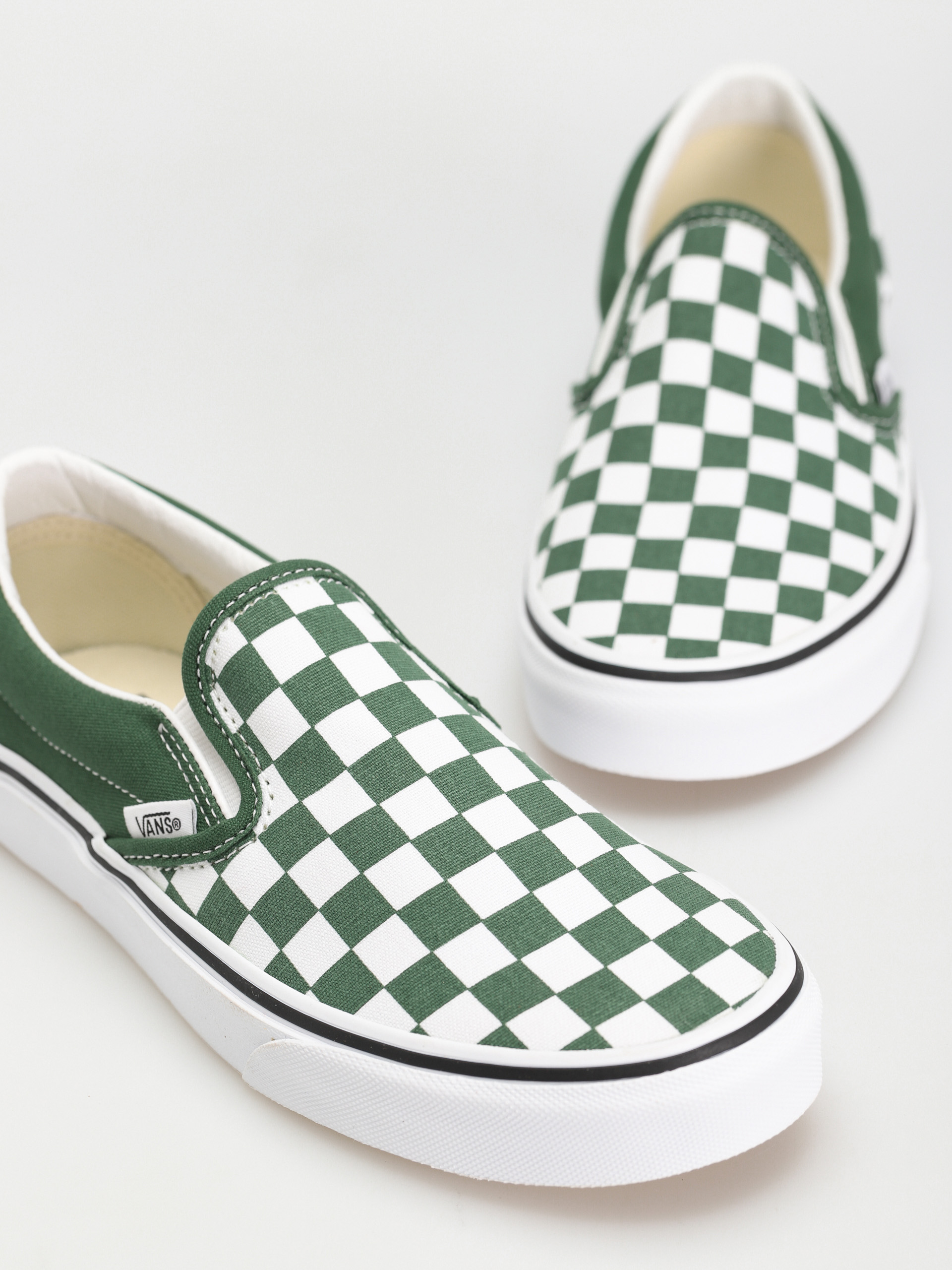 Vans Classic Slip On Cipők (color theory checkerboard greener pastur)