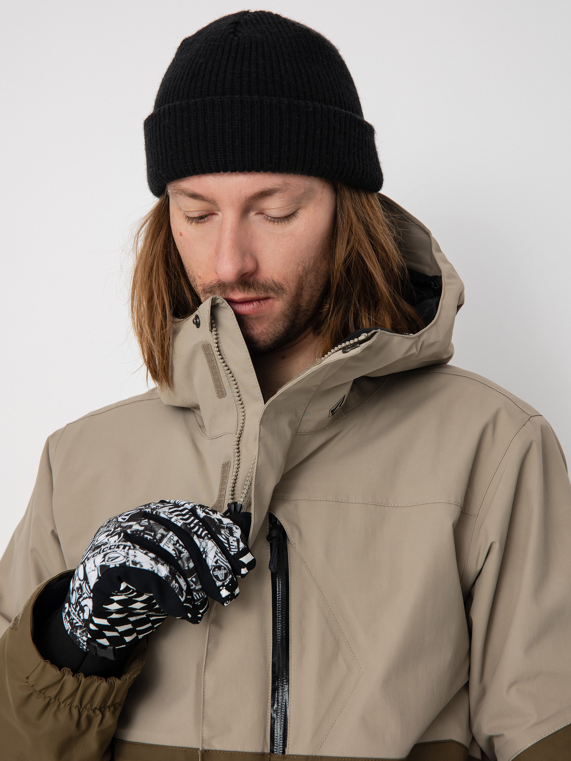 Férfi Volcom L Gore Tex Snowboard dzseki (dark khaki)