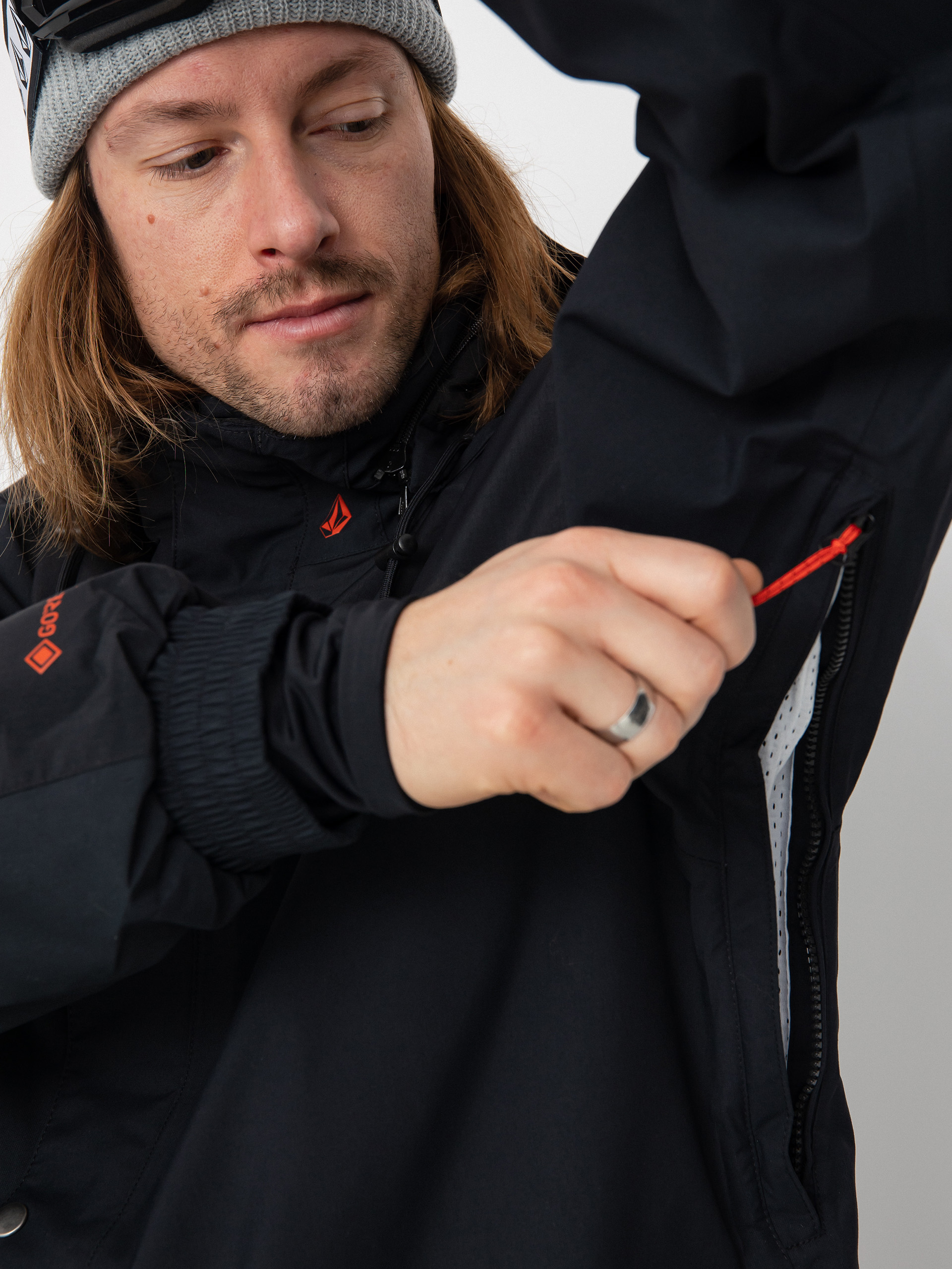 Férfi Volcom Longo Gore Tex Snowboard dzseki (black)