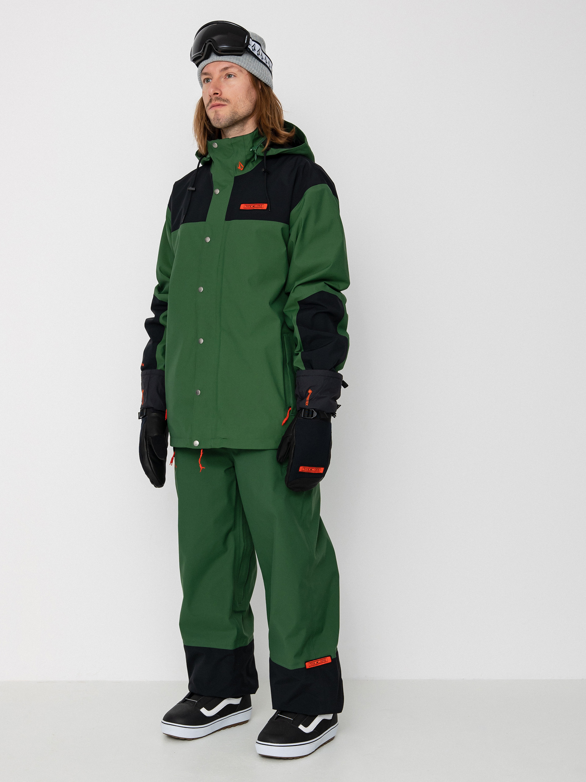 Férfi Volcom Longo Gore Tex Snowboard dzseki (military)