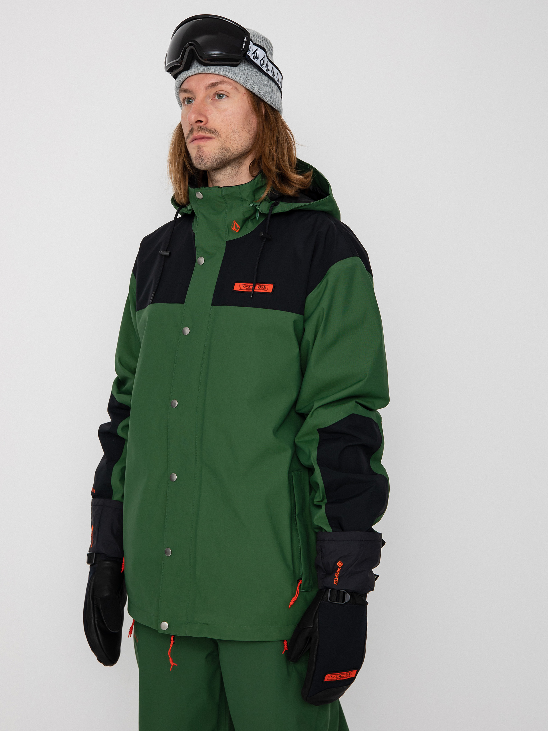 Férfi Volcom Longo Gore Tex Snowboard dzseki (military)