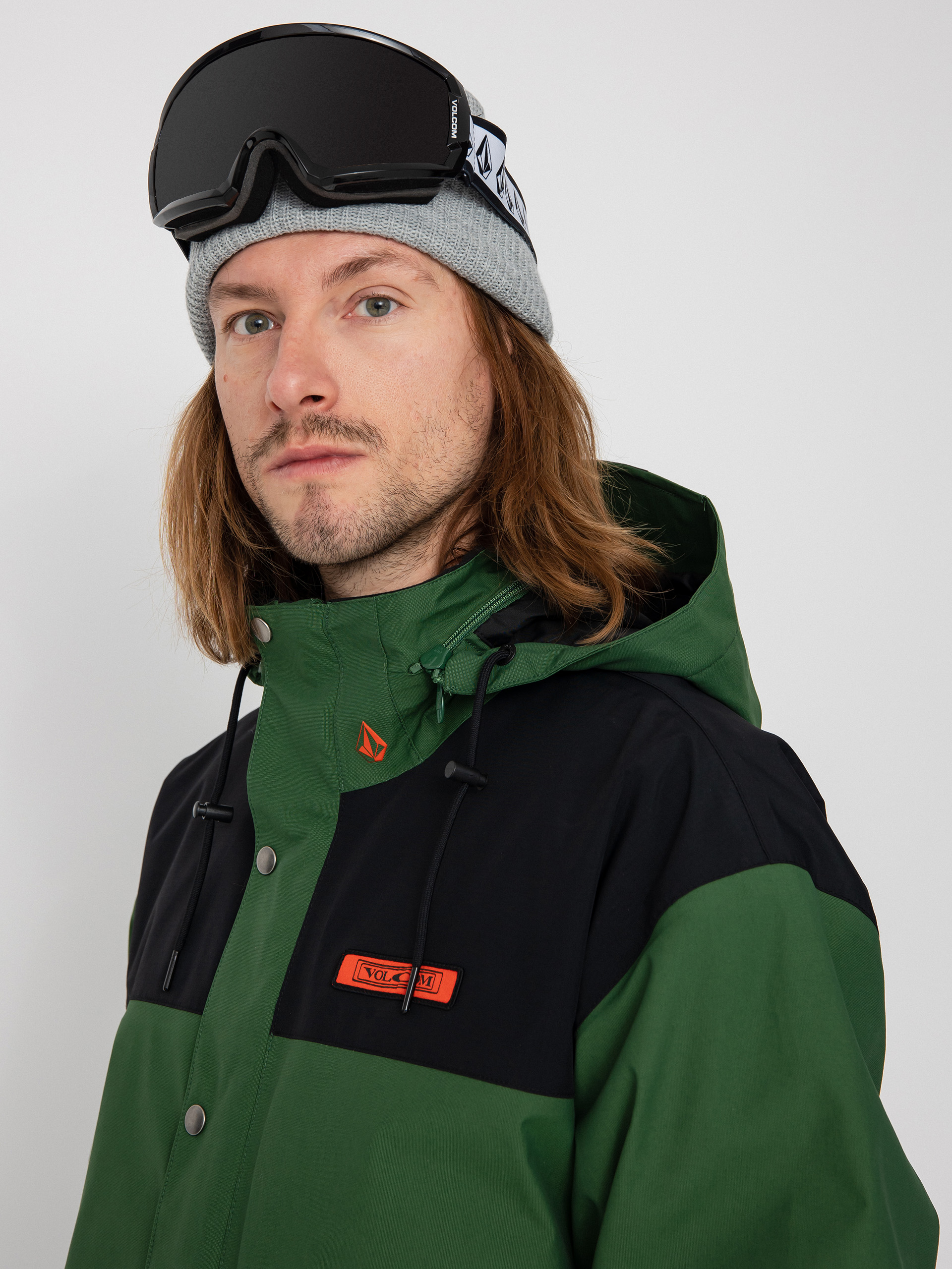 Férfi Volcom Longo Gore Tex Snowboard dzseki (military)