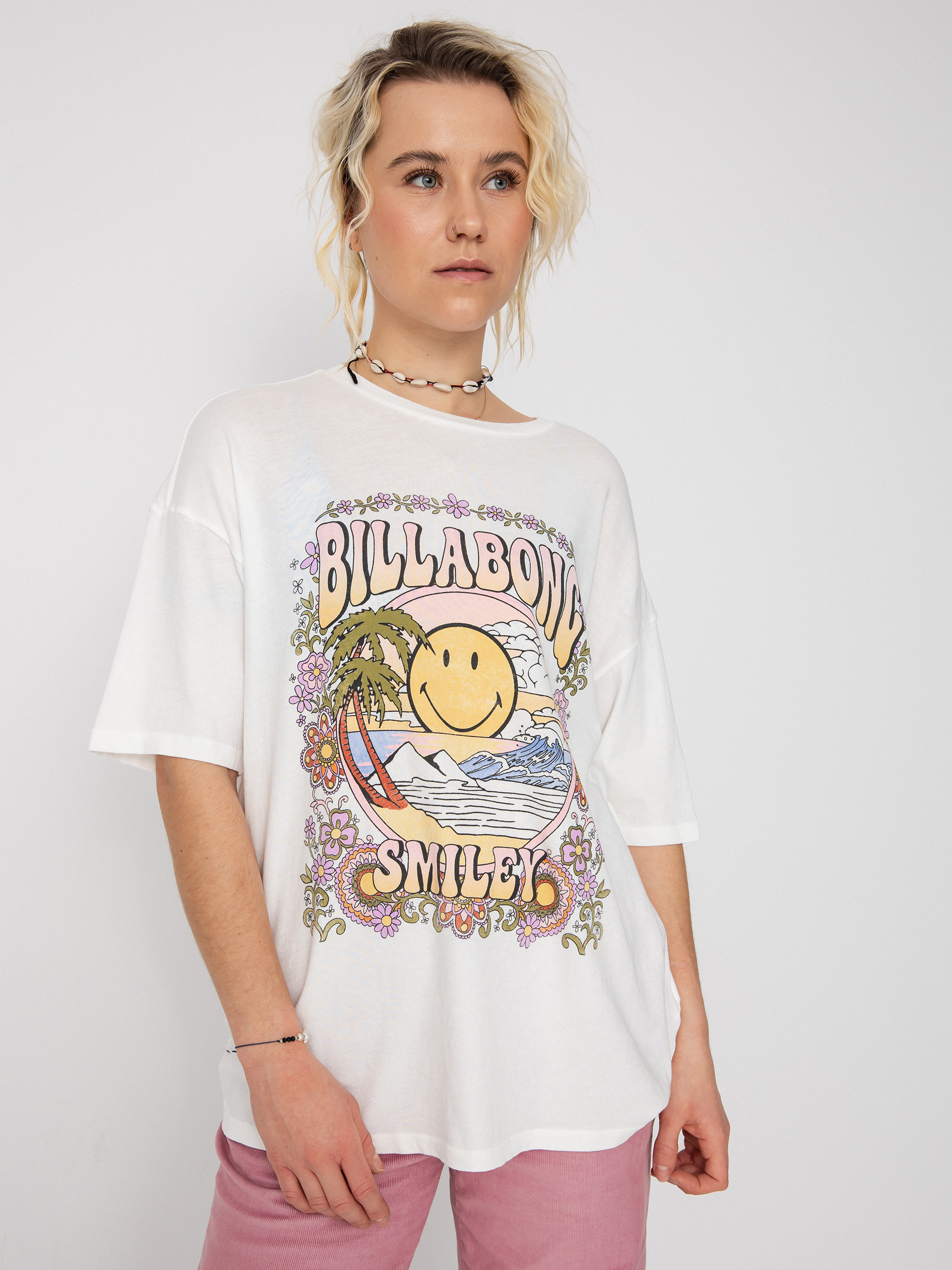 Billabong X Smiley True Boy Póló Wmn (salt crystal)