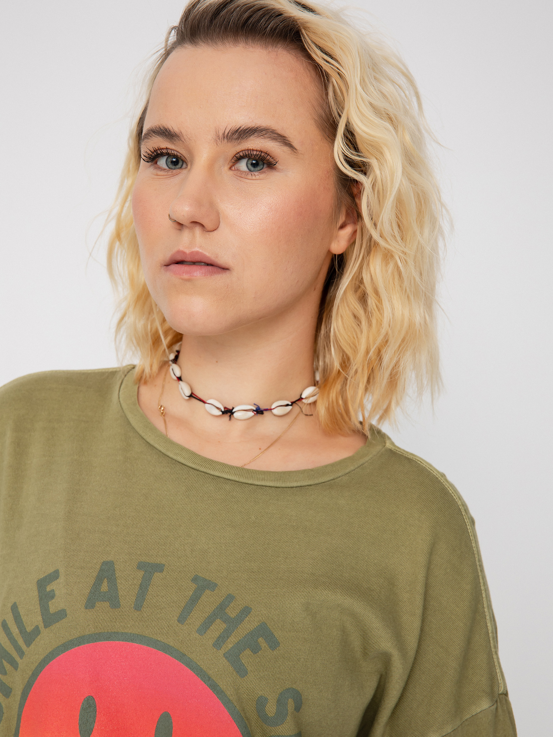 Billabong X Smiley True Boy Póló Wmn (split pea)