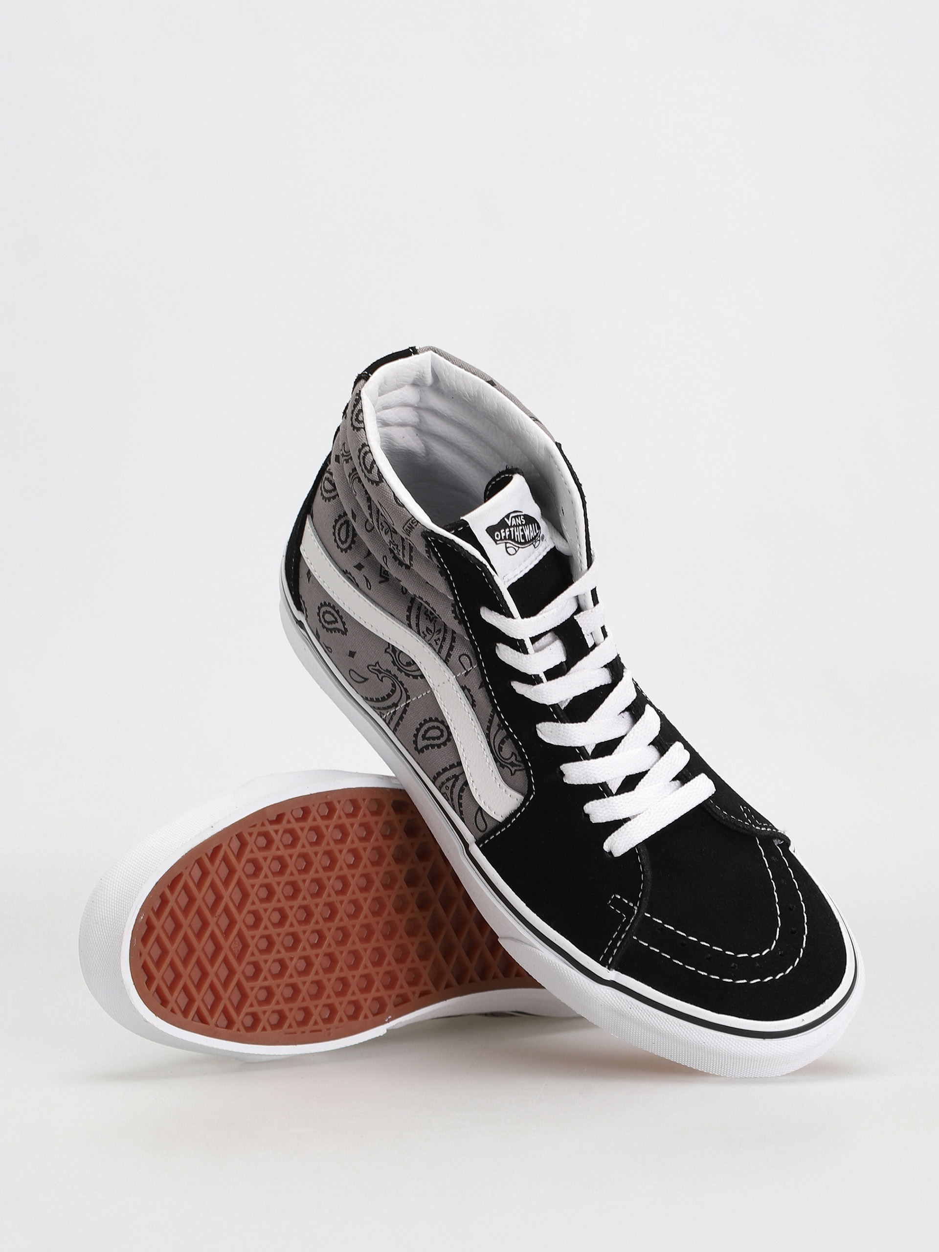 Vans Sk8 Hi Cipők (paisley gray/true white)