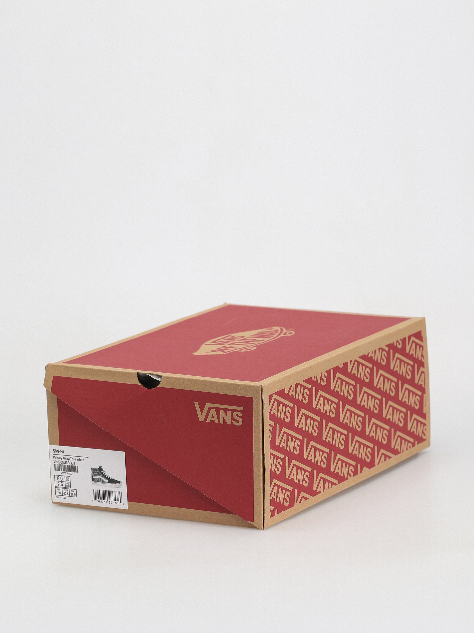 Vans Sk8 Hi Cipők (paisley gray/true white)