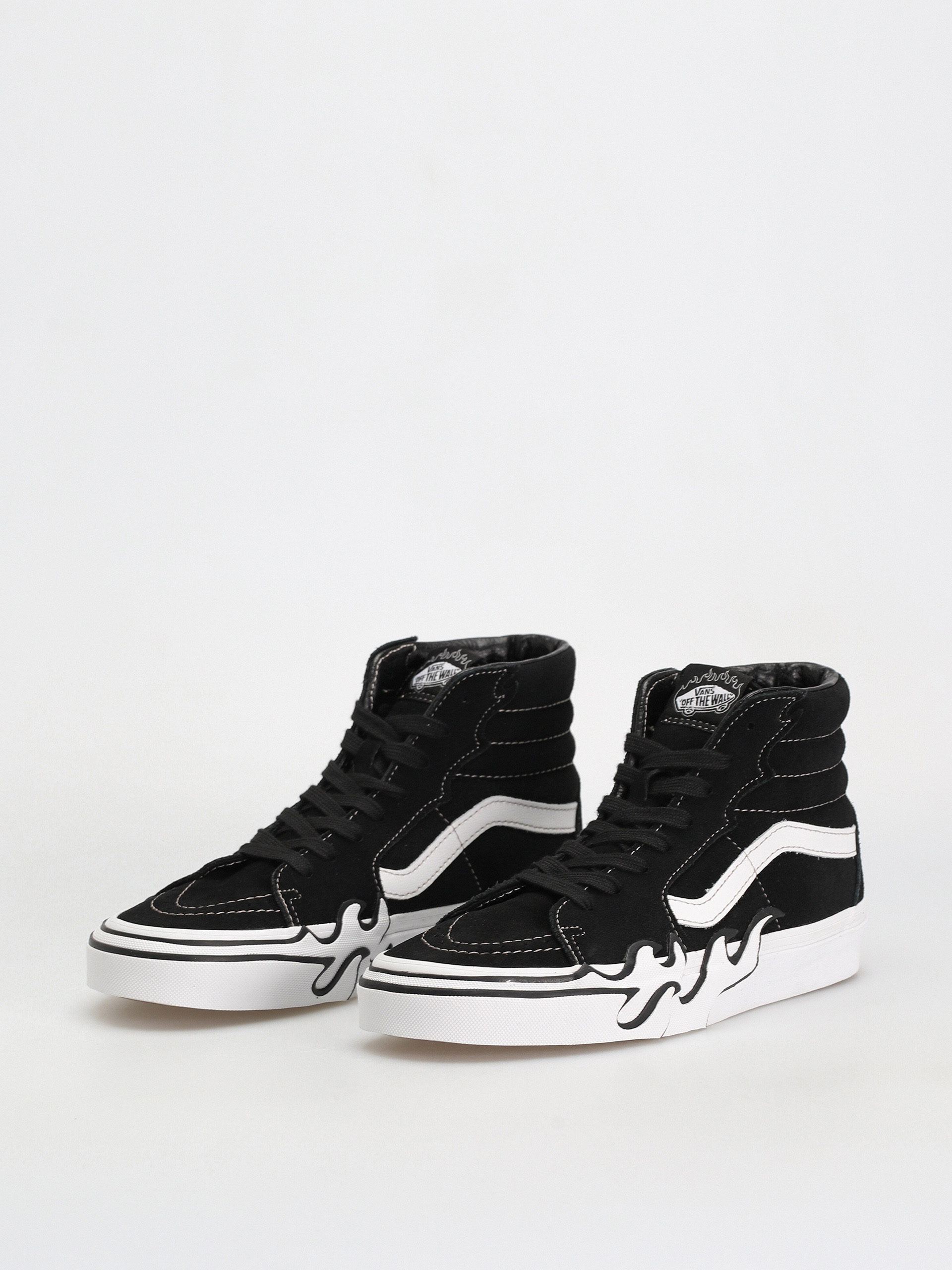 Vans Sk8 Hi Flame Cipők (suede black/white)