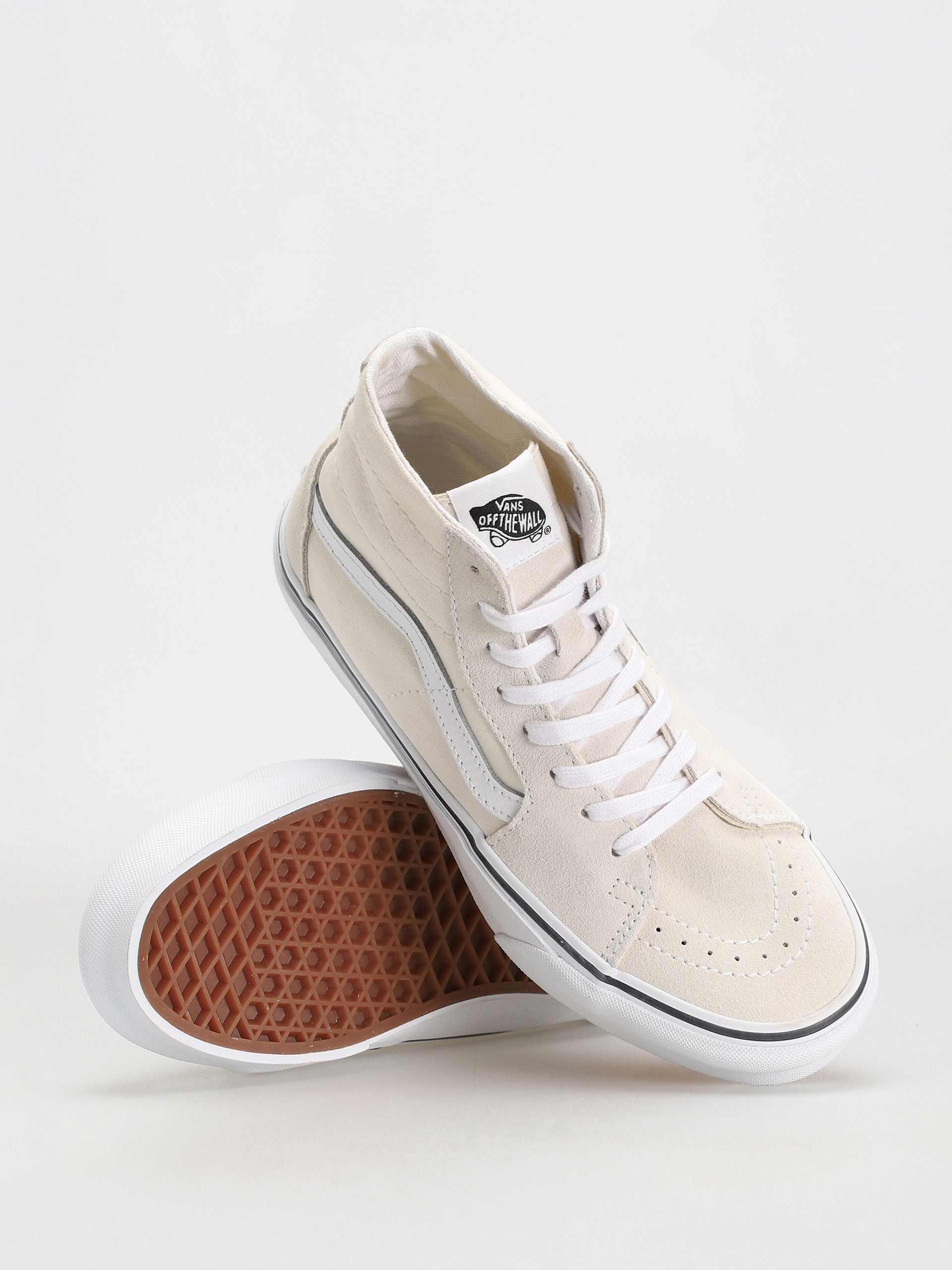Vans Sk8 Hi Tapered Cipők Wmn (suede/canvas marshmallow)