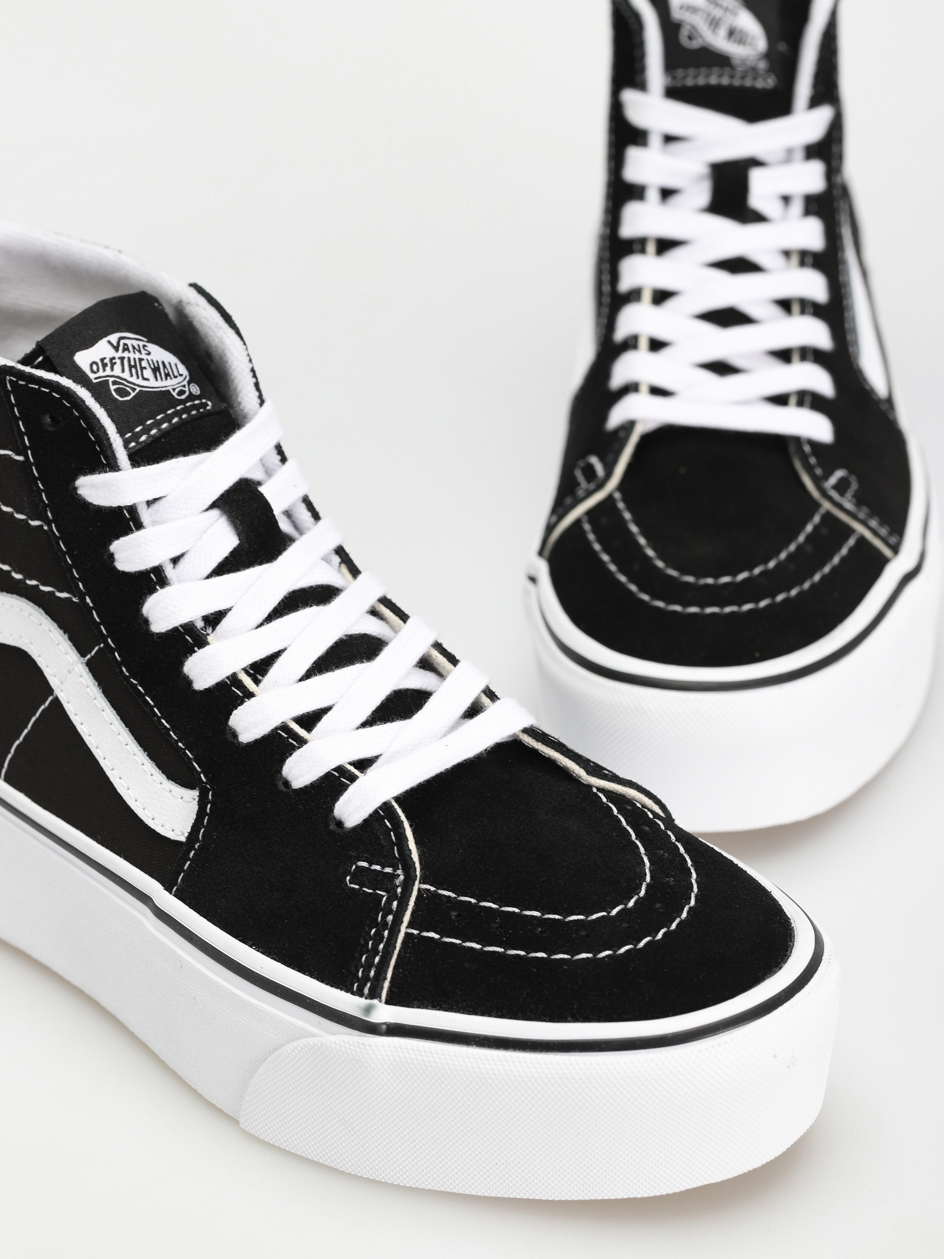 Vans Sk8 Hi Tapered Stackform Cipők Wmn (black/true white)