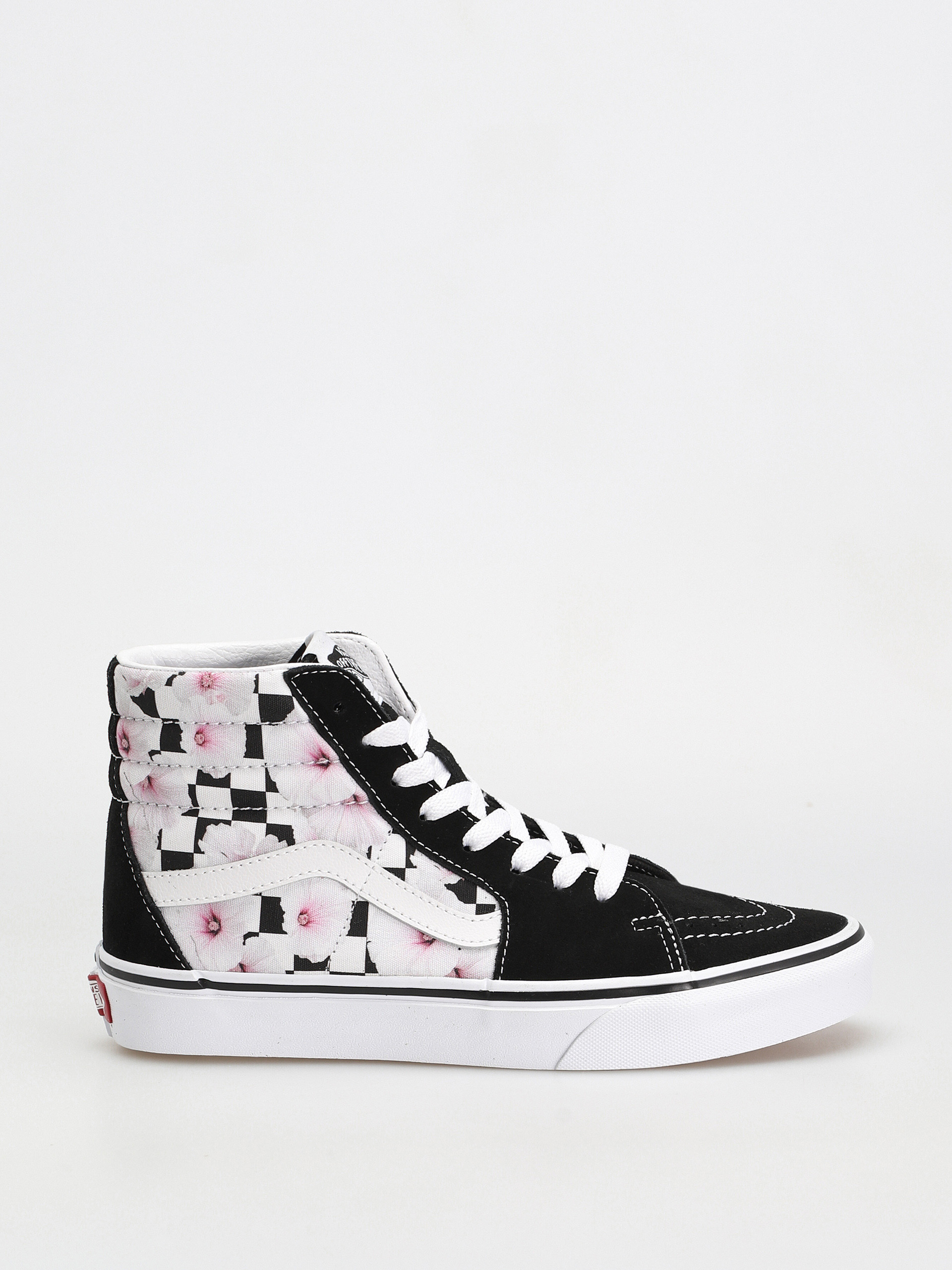 Vans Sk8 Hi Cipők Wmn (hibiscus check black)