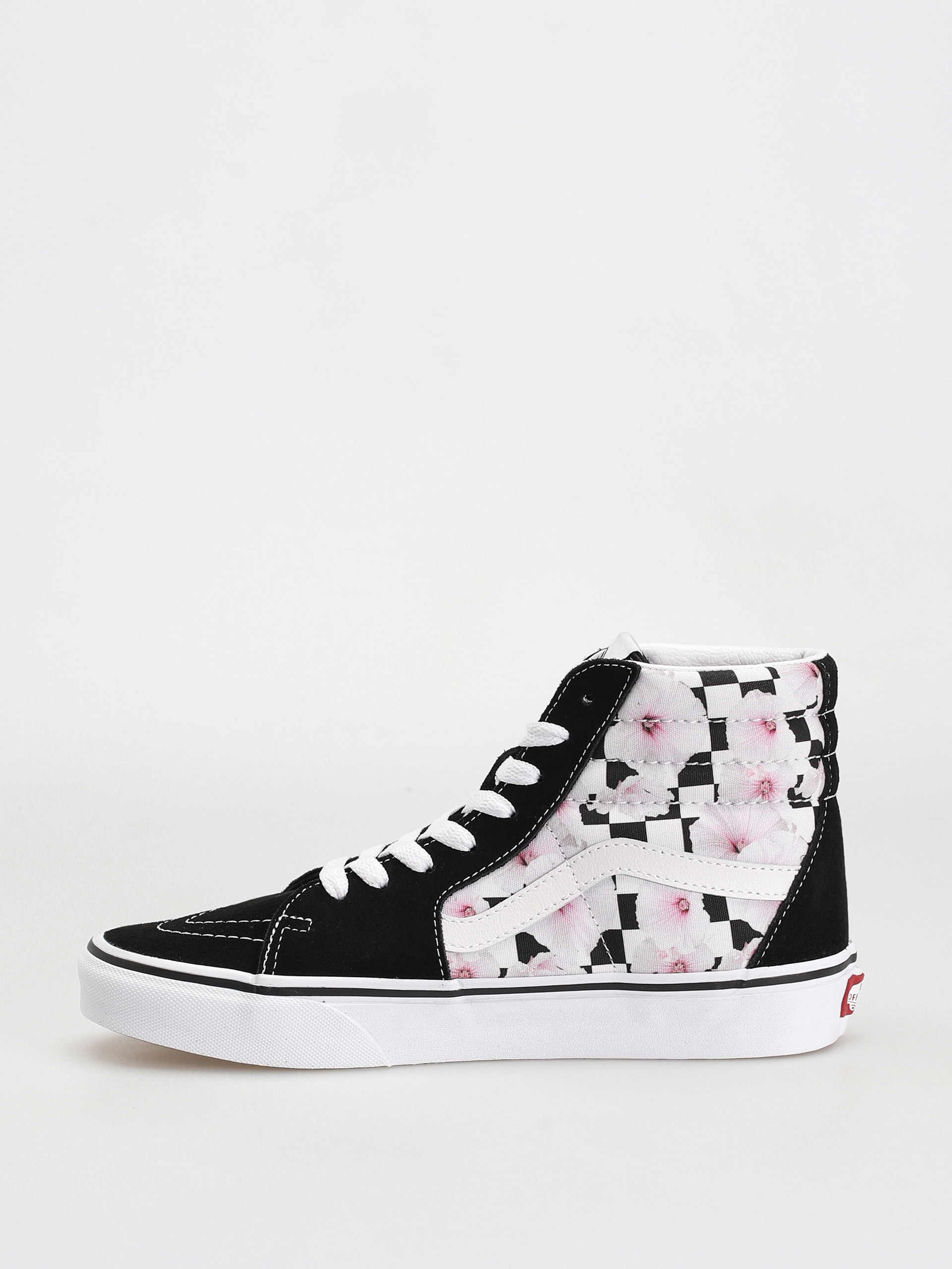 Vans Sk8 Hi Cipők Wmn (hibiscus check black)