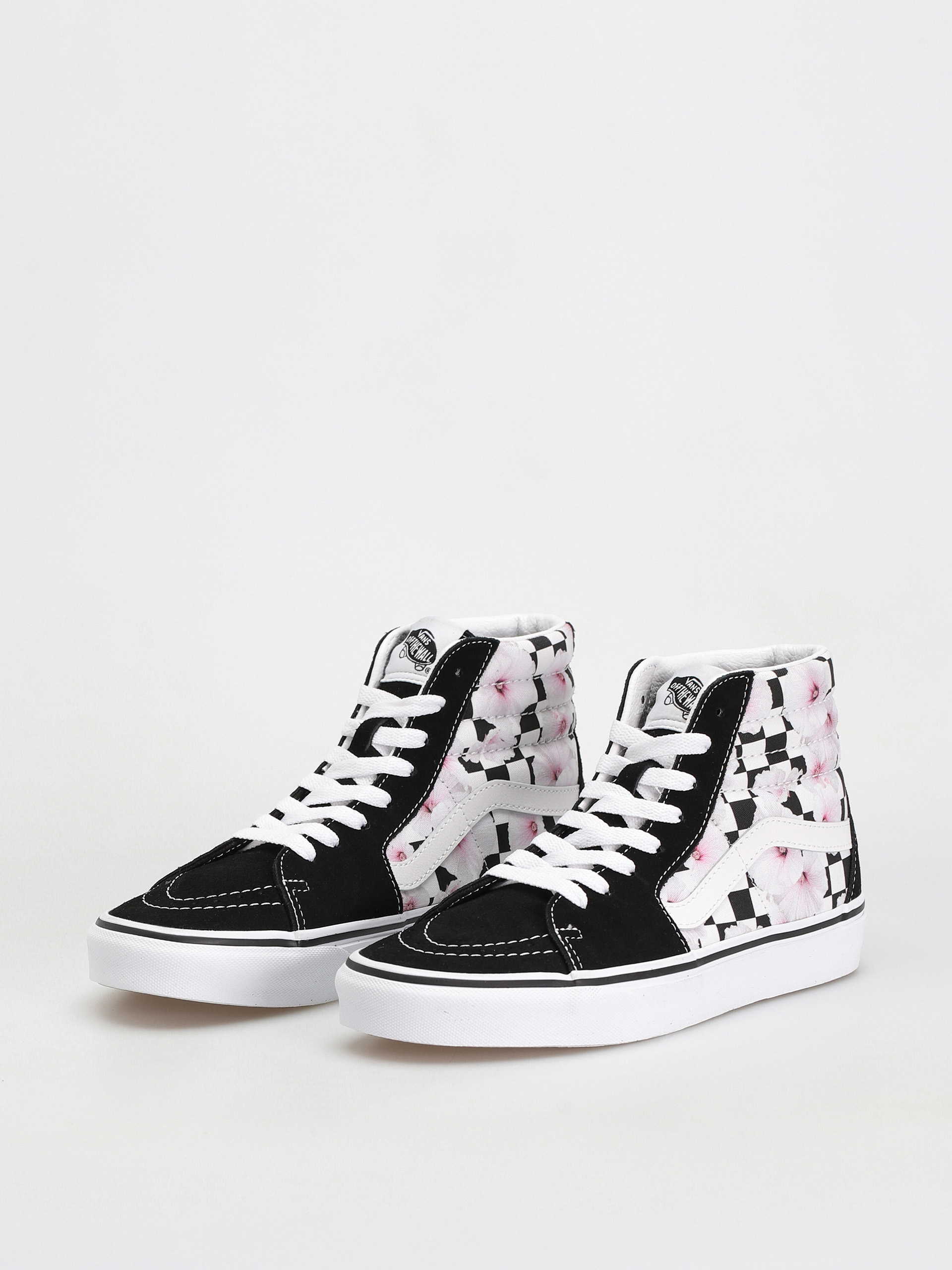 Vans Sk8 Hi Cipők Wmn (hibiscus check black)