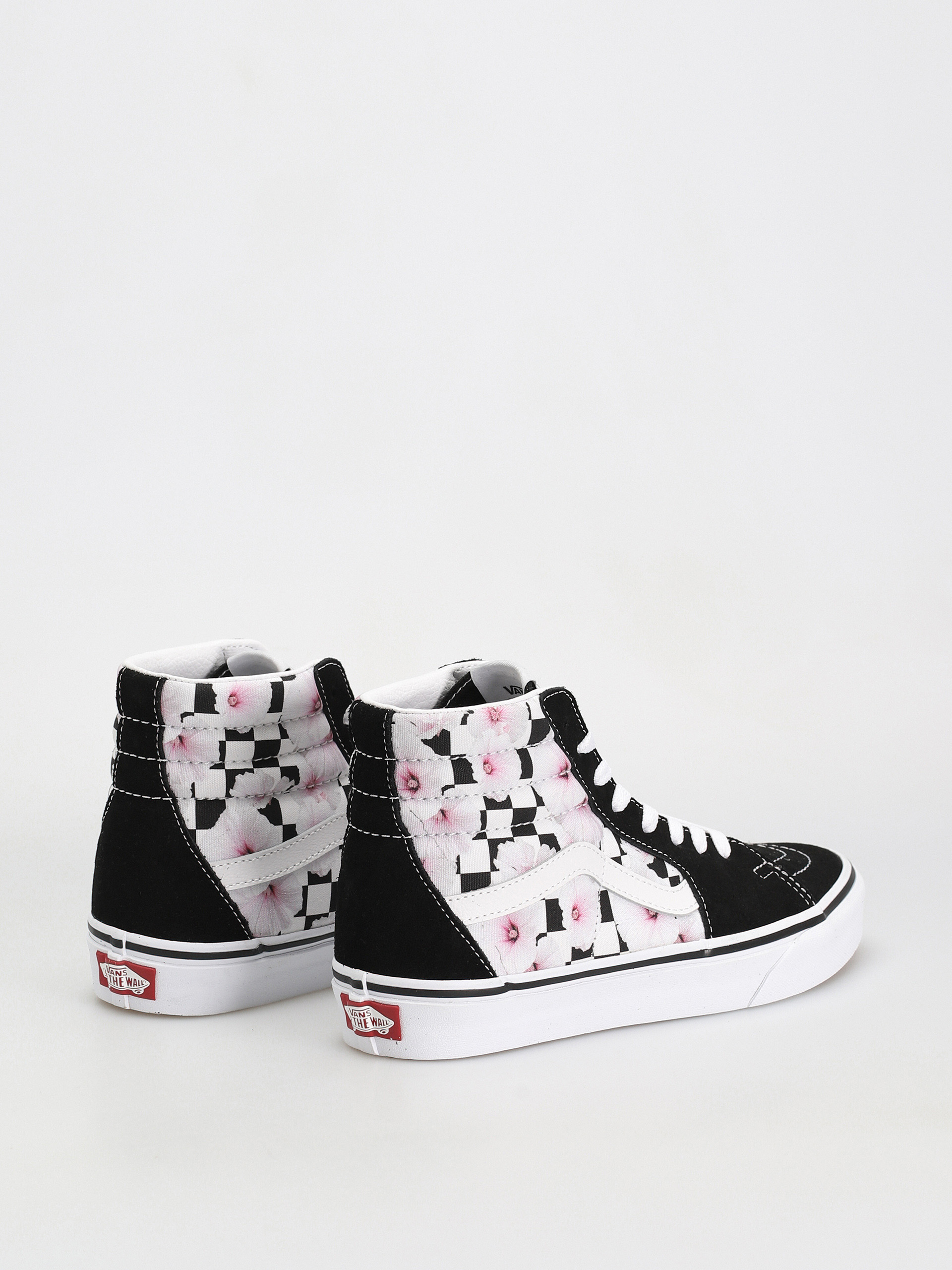Vans Sk8 Hi Cipők Wmn (hibiscus check black)